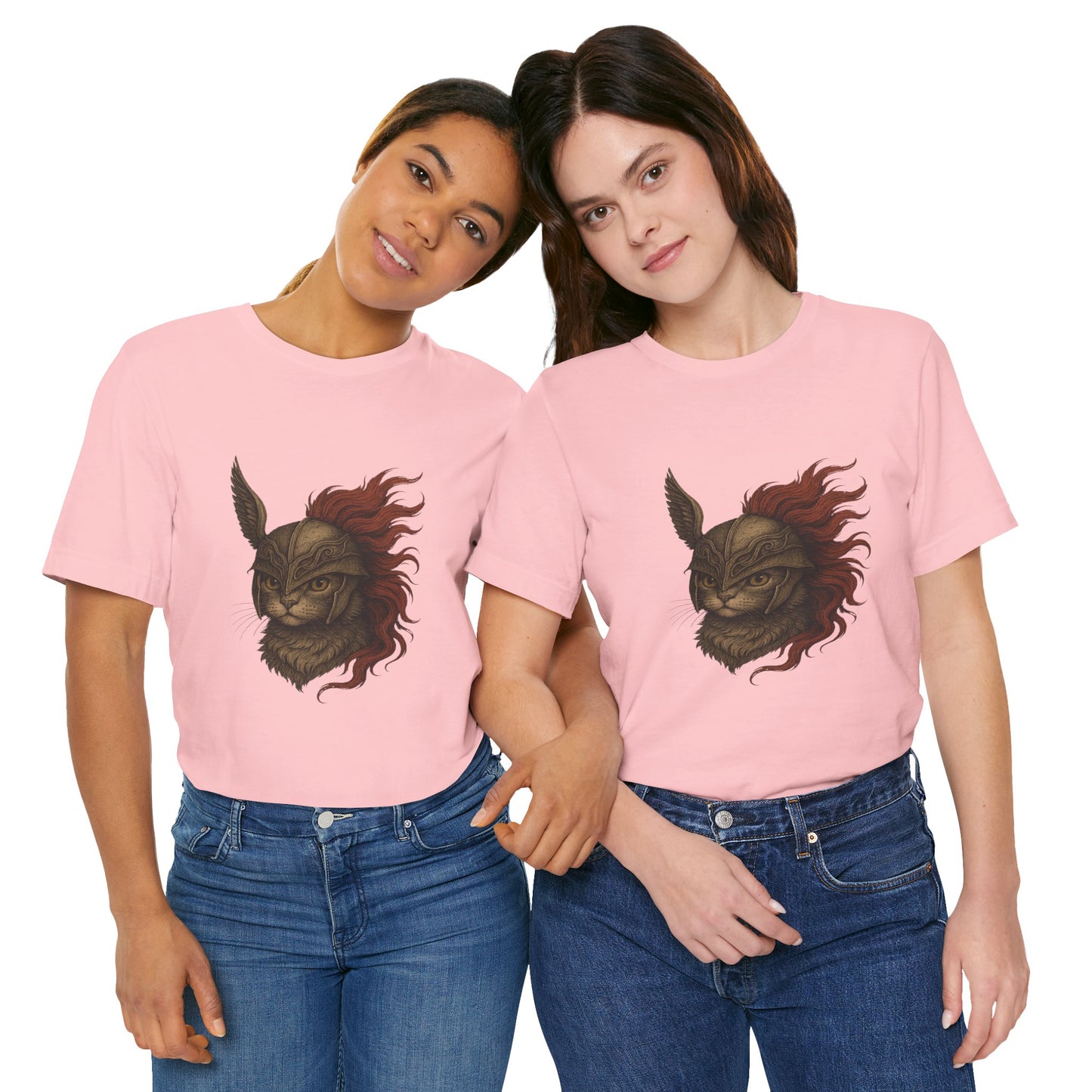 Malenia Cat Helmet Tee - Fantasy Cat T-Shirt, Elden Ring Inspired Shirt, Gamer Gift