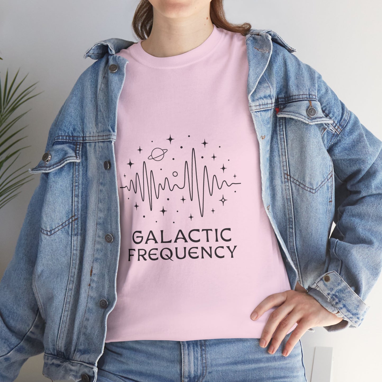 Galactic Frequency Unisex Tee, Cosmic Wave Shirt, Space Energy Graphic Tee, Astrology Gift, Stargazer Apparel, Spiritual Vibe