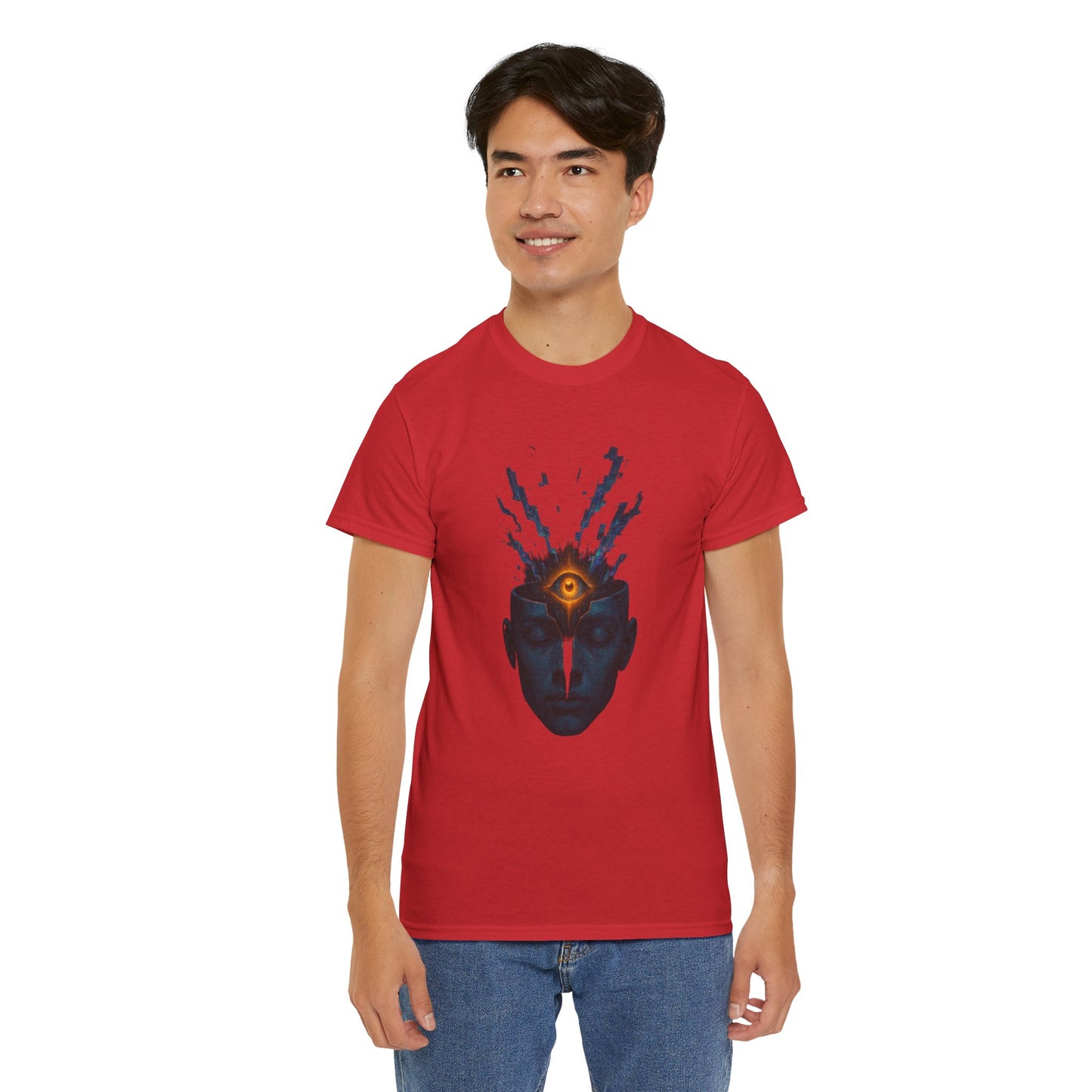 Mystical Third Eye Shirt, Trippy Unisex Tee, Spiritual Graphic Tee, Mind Bending Artwear