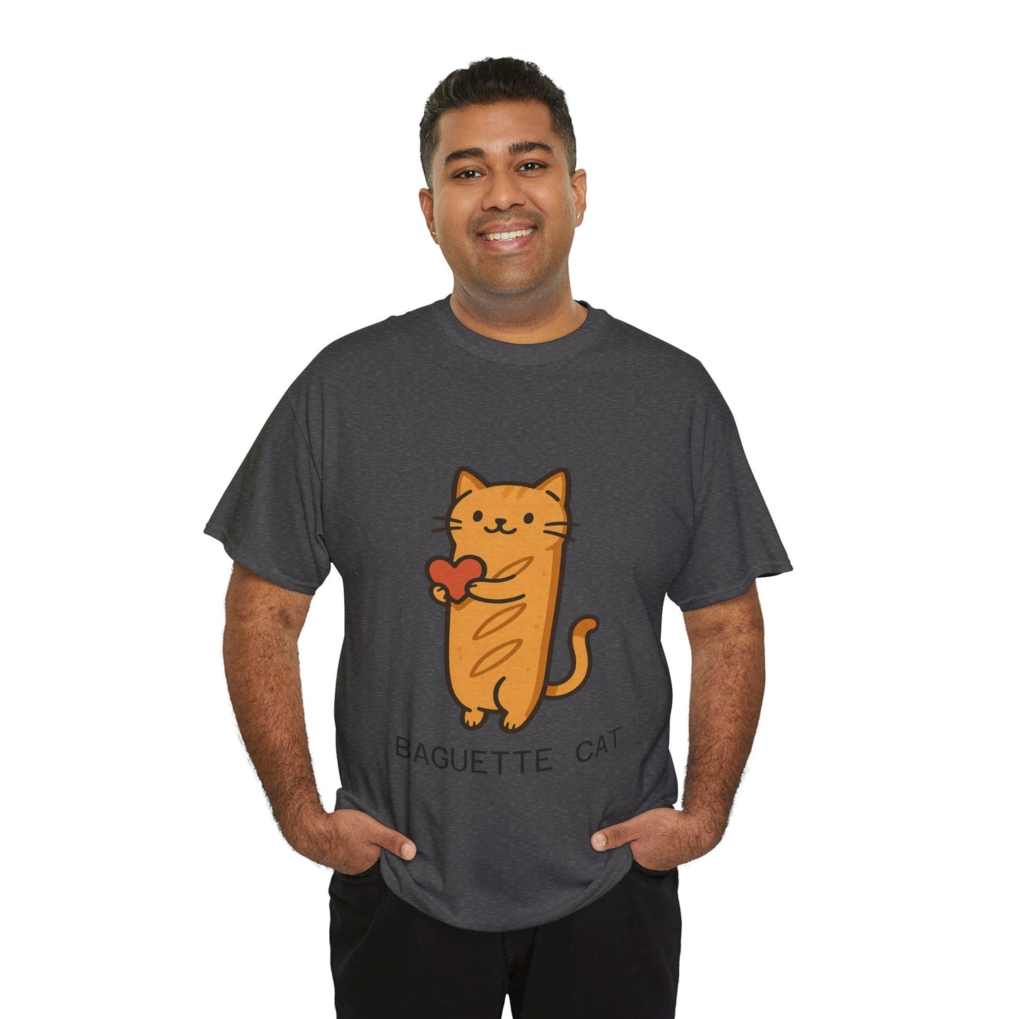 Baguette Cat T-Shirt Cute & Funny Cat Lover Tee