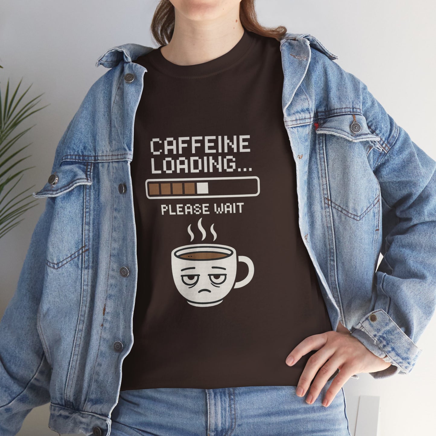 Caffeine Loading Tee - Funny Coffee Shirt, Unisex T-Shirt, Barista Gift, Casual Wear, Lazy Morning Tee, Coffee Lover Humor