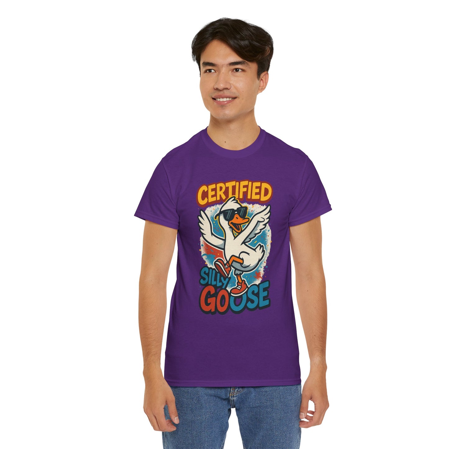 Silly Goose T-Shirt, Funny Cartoon Duck Tee, Quirky Meme Shirt, Retro Graphic, Cool Unisex Gift, Playful Goose Design
