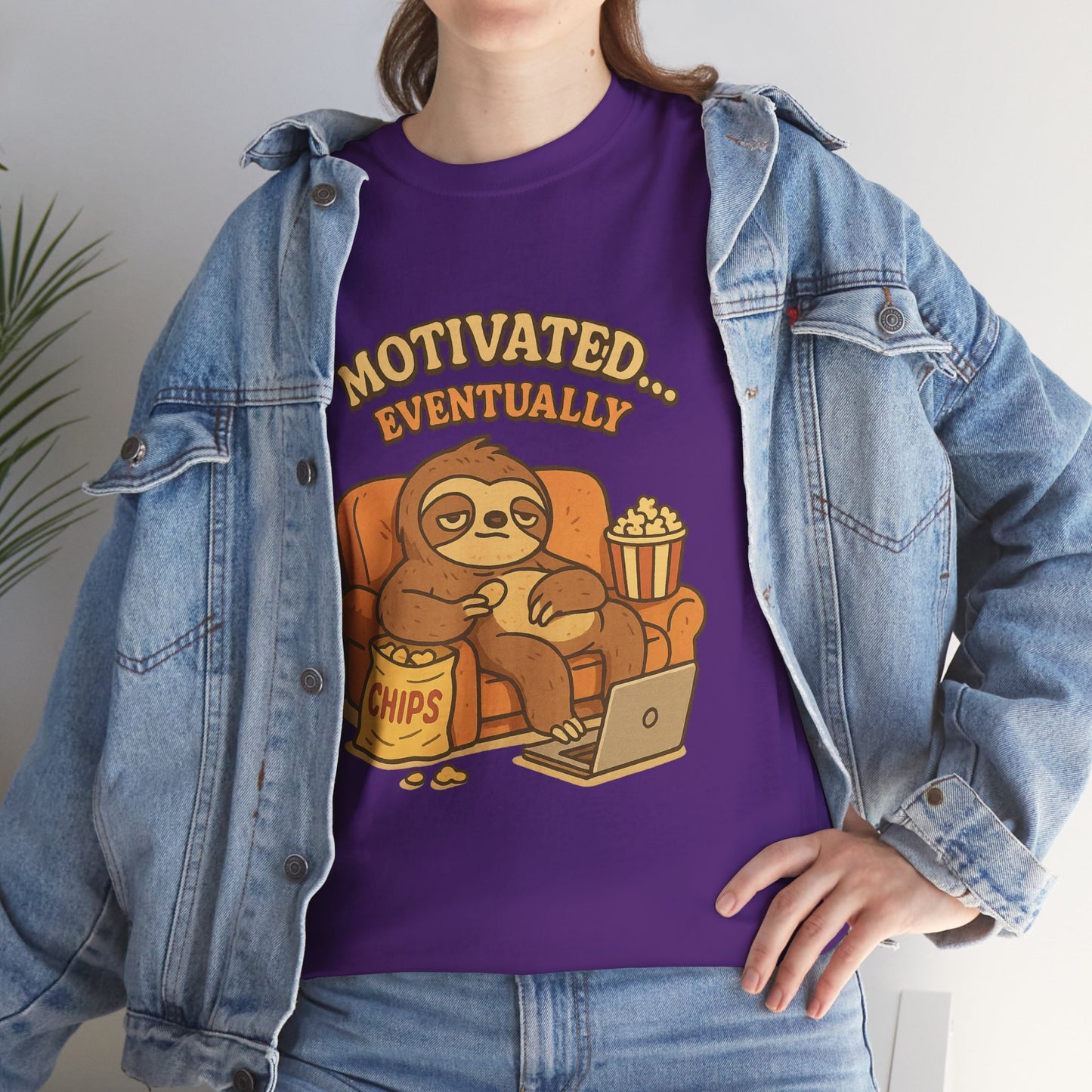 Sloth Running Team Shirt - Funny Lazy T-Shirt, Unisex Heavy Cotton Tee, Gift for Sloth Lovers, Chill Vibes Casual Graphic Tee