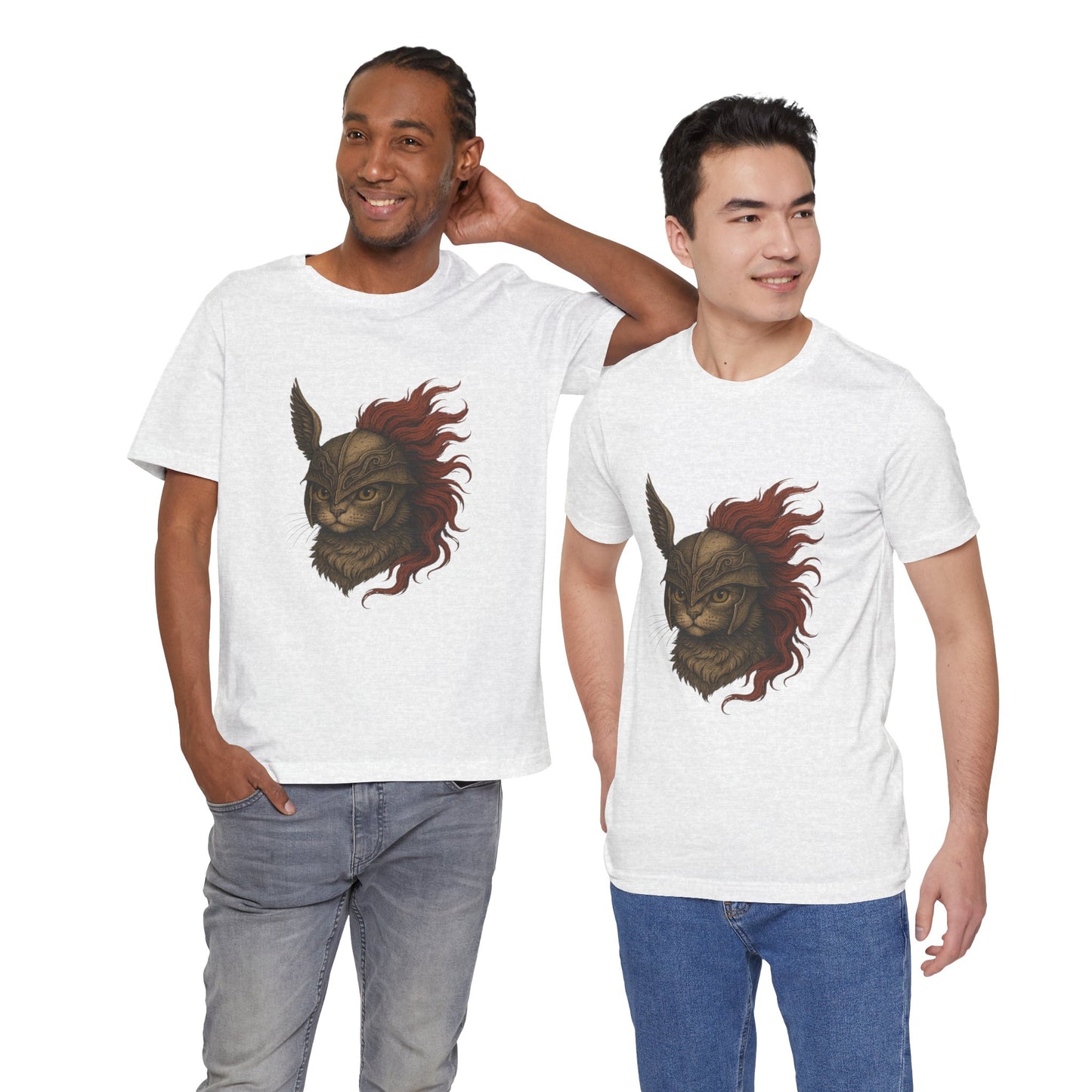 Malenia Cat Helmet Tee - Fantasy Cat T-Shirt, Elden Ring Inspired Shirt, Gamer Gift