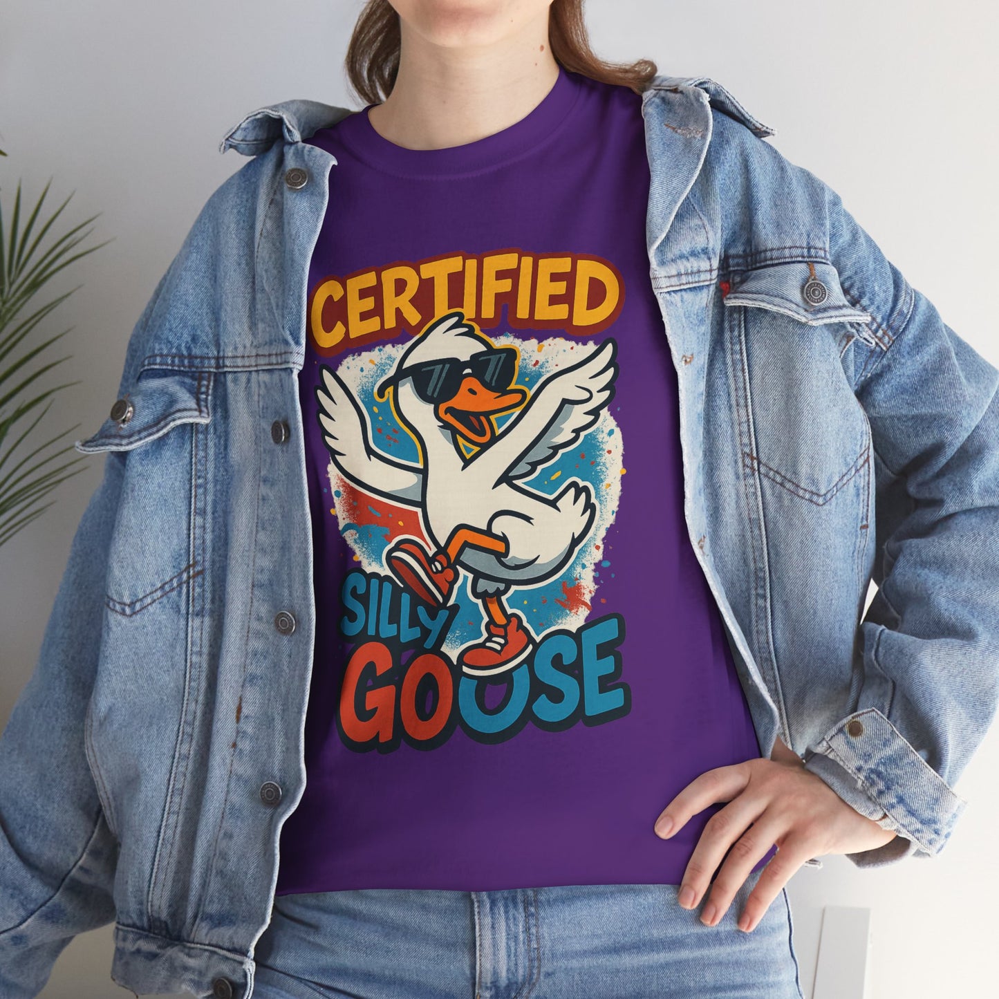 Silly Goose T-Shirt, Funny Cartoon Duck Tee, Quirky Meme Shirt, Retro Graphic, Cool Unisex Gift, Playful Goose Design