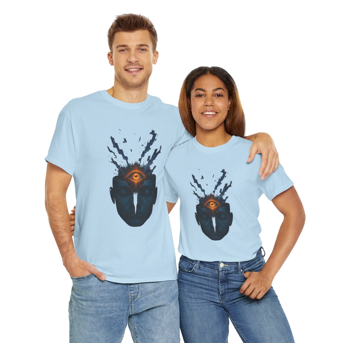Mystical Third Eye Shirt, Trippy Unisex Tee, Spiritual Graphic Tee, Mind Bending Artwear