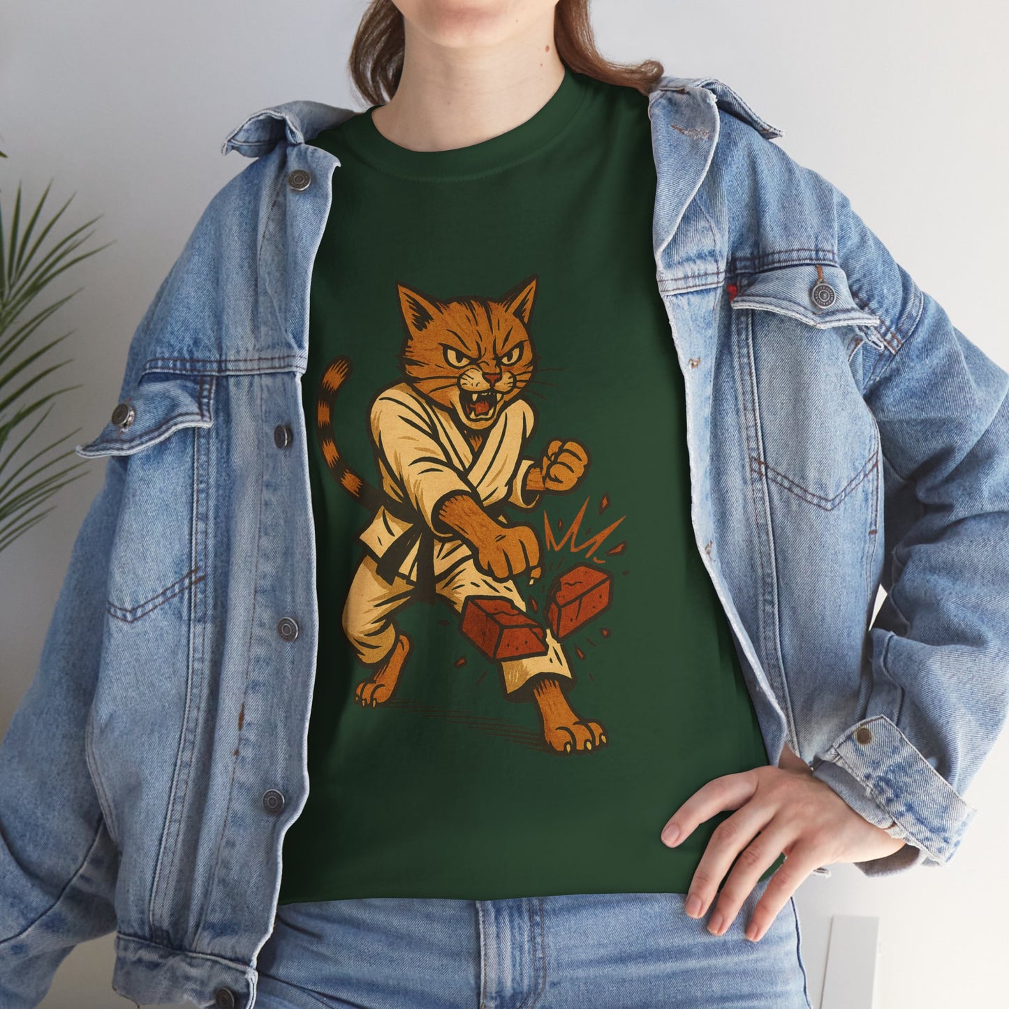 Karate Cat T-Shirt - Funny Martial Arts Unisex Tee for Cat Lovers, Paws & Claws Collection