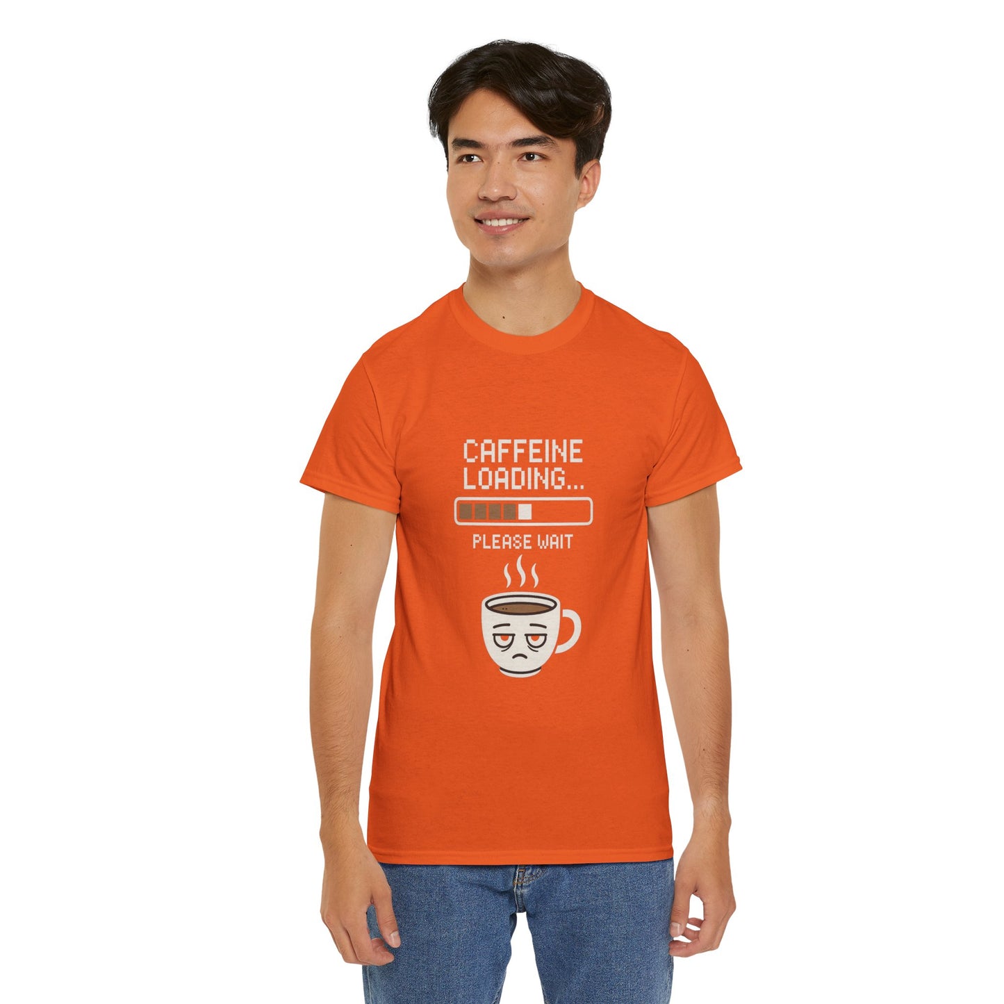 Caffeine Loading Tee - Funny Coffee Shirt, Unisex T-Shirt, Barista Gift, Casual Wear, Lazy Morning Tee, Coffee Lover Humor