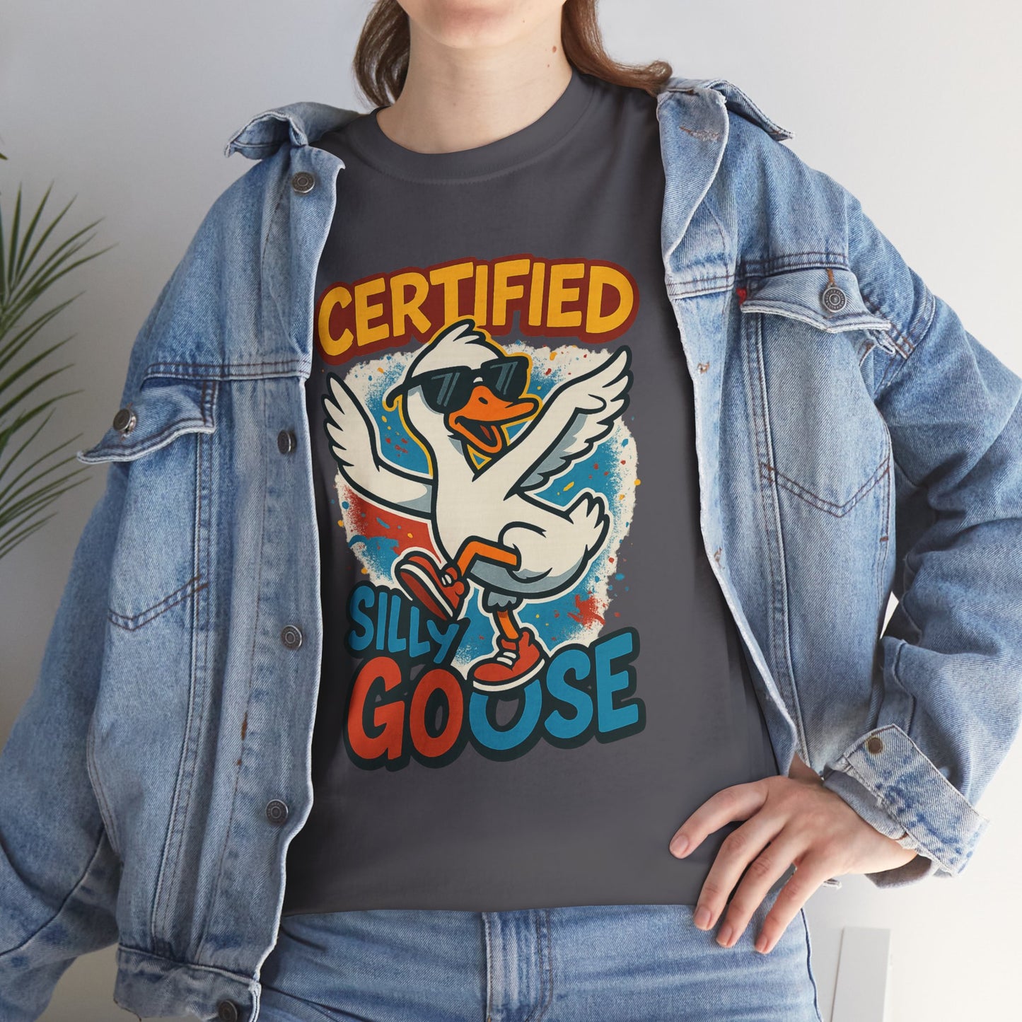 Silly Goose T-Shirt, Funny Cartoon Duck Tee, Quirky Meme Shirt, Retro Graphic, Cool Unisex Gift, Playful Goose Design