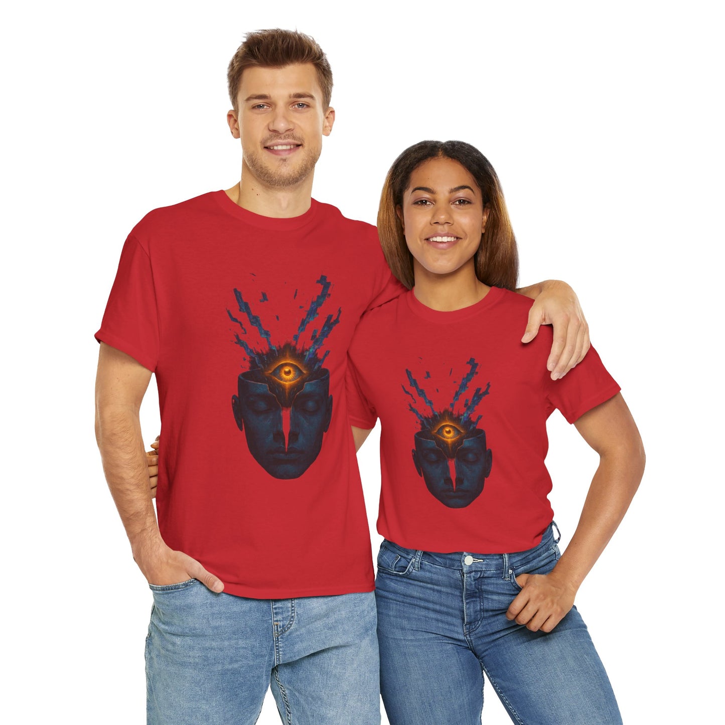 Mystical Third Eye Shirt, Trippy Unisex Tee, Spiritual Graphic Tee, Mind Bending Artwear