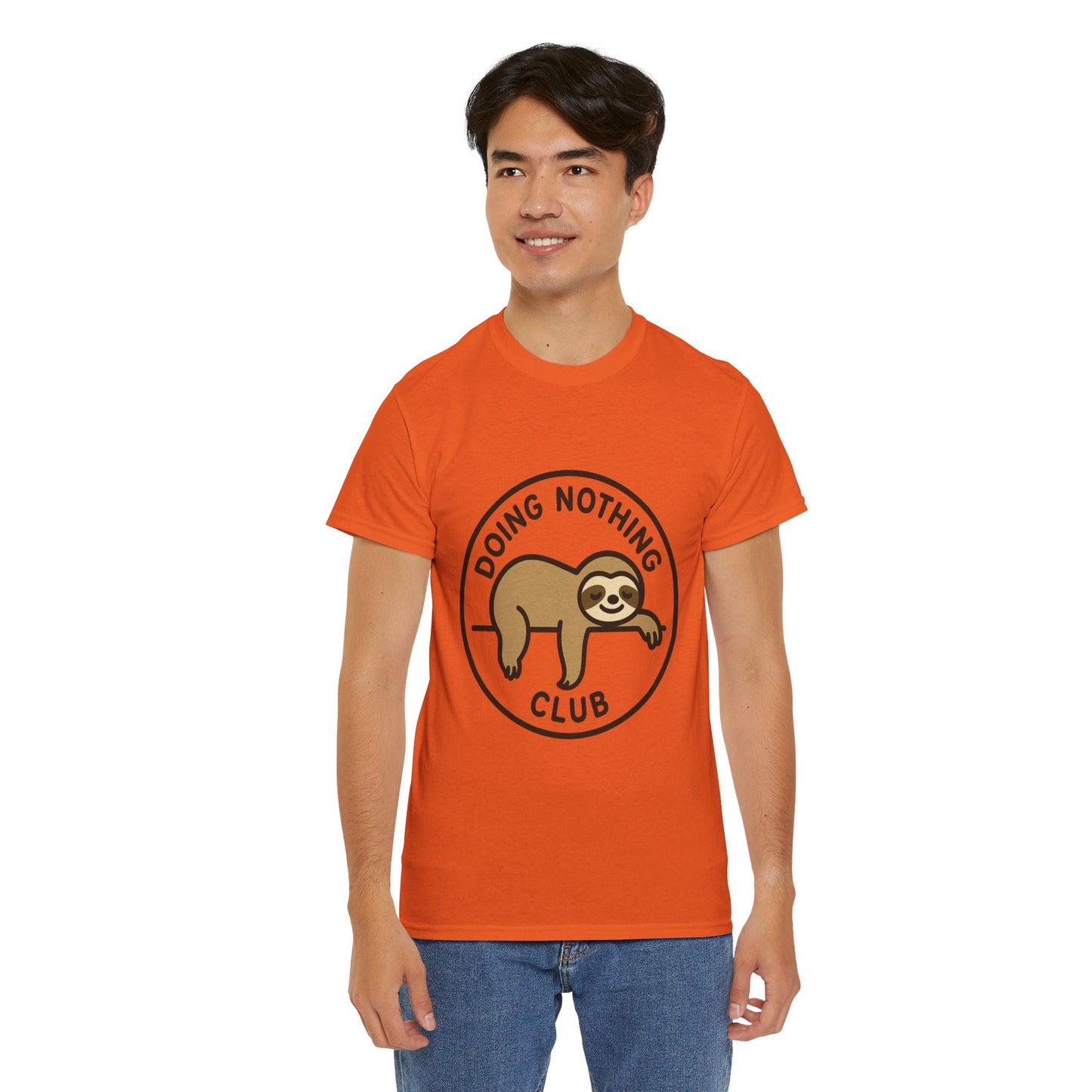 Lazy Cat Club Tee, Unisex Relaxed Fit T-Shirt, Funny Chill Shirt, Cute Cat Graphic Tee, Lounge Aesthetic Gift