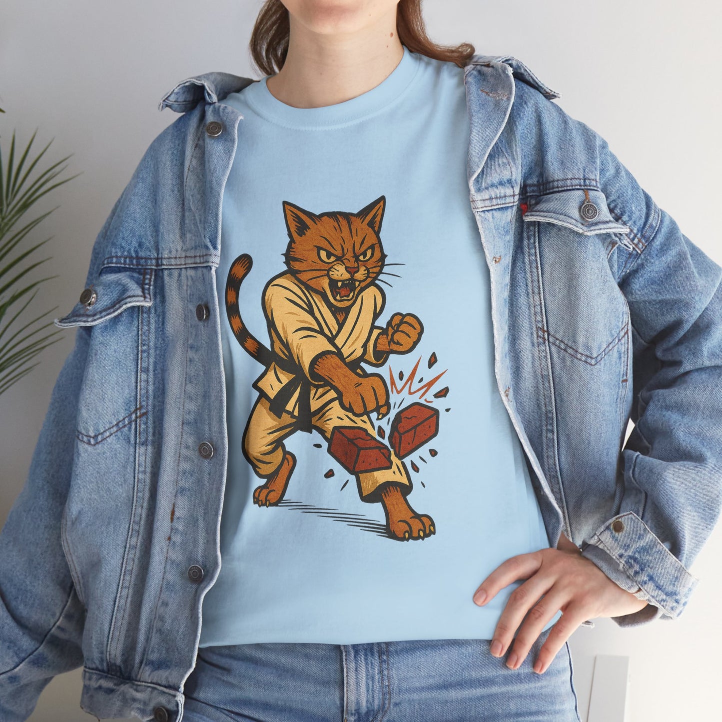 Karate Cat T-Shirt - Funny Martial Arts Unisex Tee for Cat Lovers, Paws & Claws Collection