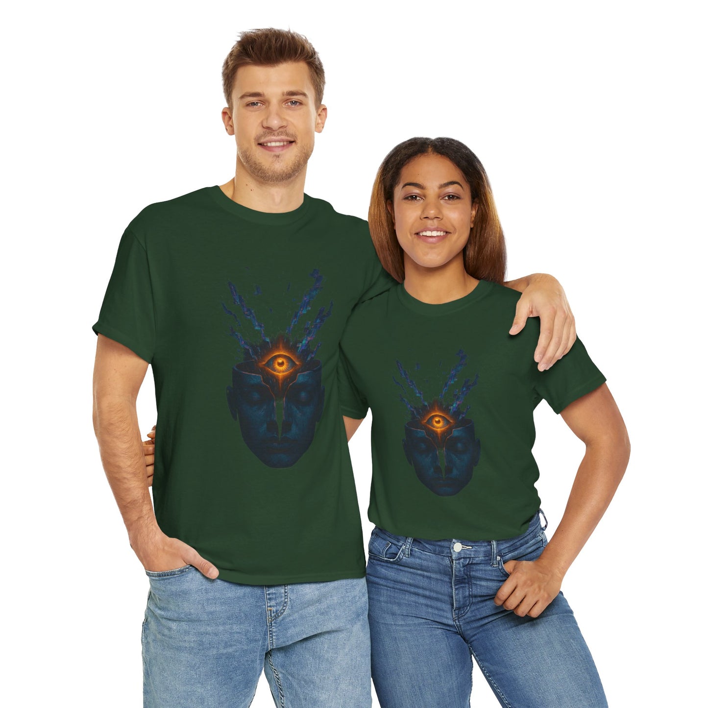 Mystical Third Eye Shirt, Trippy Unisex Tee, Spiritual Graphic Tee, Mind Bending Artwear