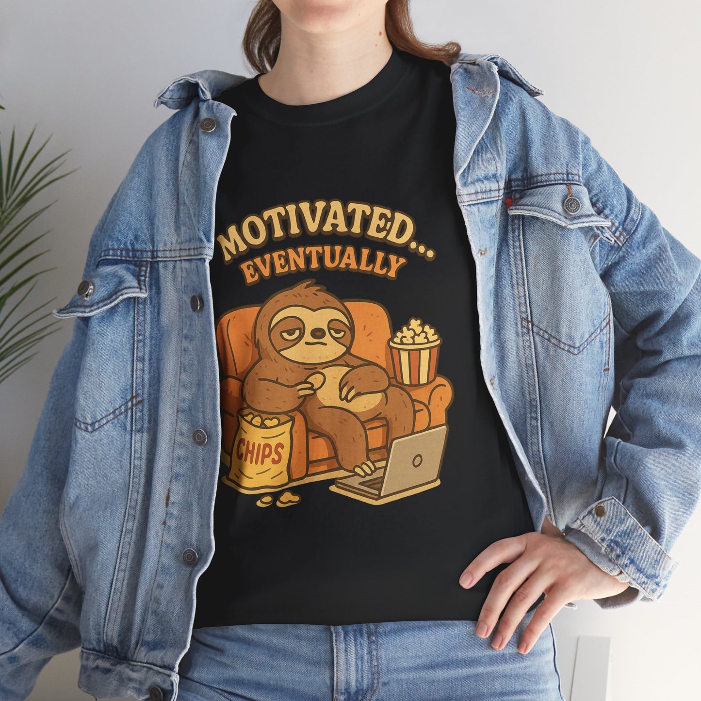 Sloth Running Team Shirt - Funny Lazy T-Shirt, Unisex Heavy Cotton Tee, Gift for Sloth Lovers, Chill Vibes Casual Graphic Tee