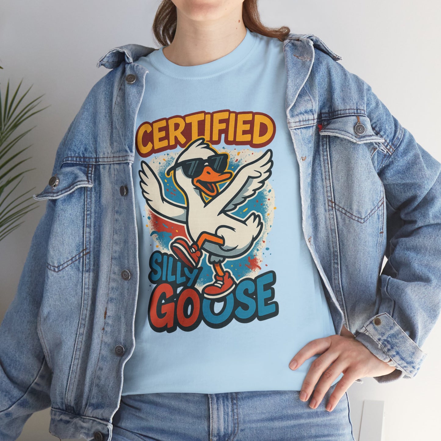 Silly Goose T-Shirt, Funny Cartoon Duck Tee, Quirky Meme Shirt, Retro Graphic, Cool Unisex Gift, Playful Goose Design