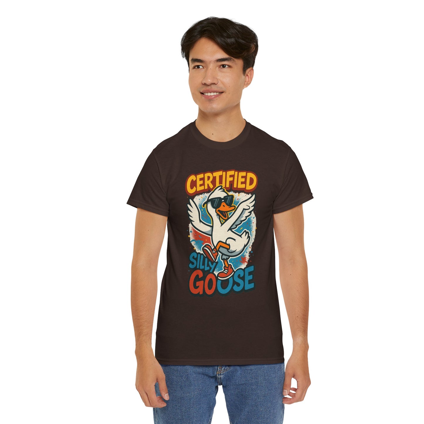 Silly Goose T-Shirt, Funny Cartoon Duck Tee, Quirky Meme Shirt, Retro Graphic, Cool Unisex Gift, Playful Goose Design