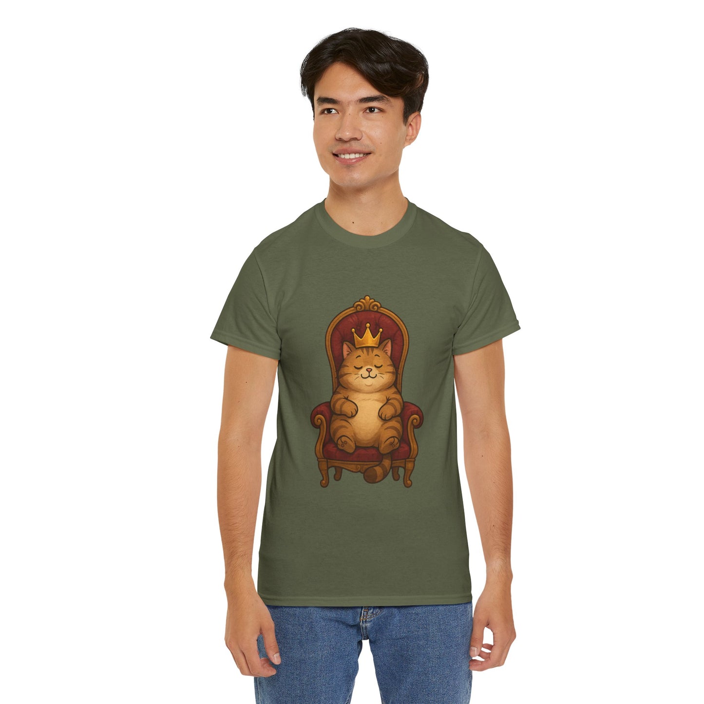 Royal Cat T-Shirt - Funny Unisex Cat Tee for Pet Lovers, Paws & Claws Collection