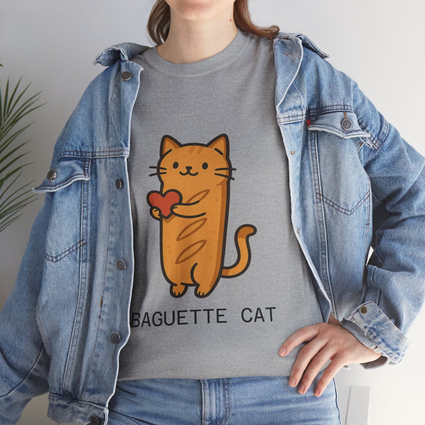 Baguette Cat T-Shirt Cute & Funny Cat Lover Tee