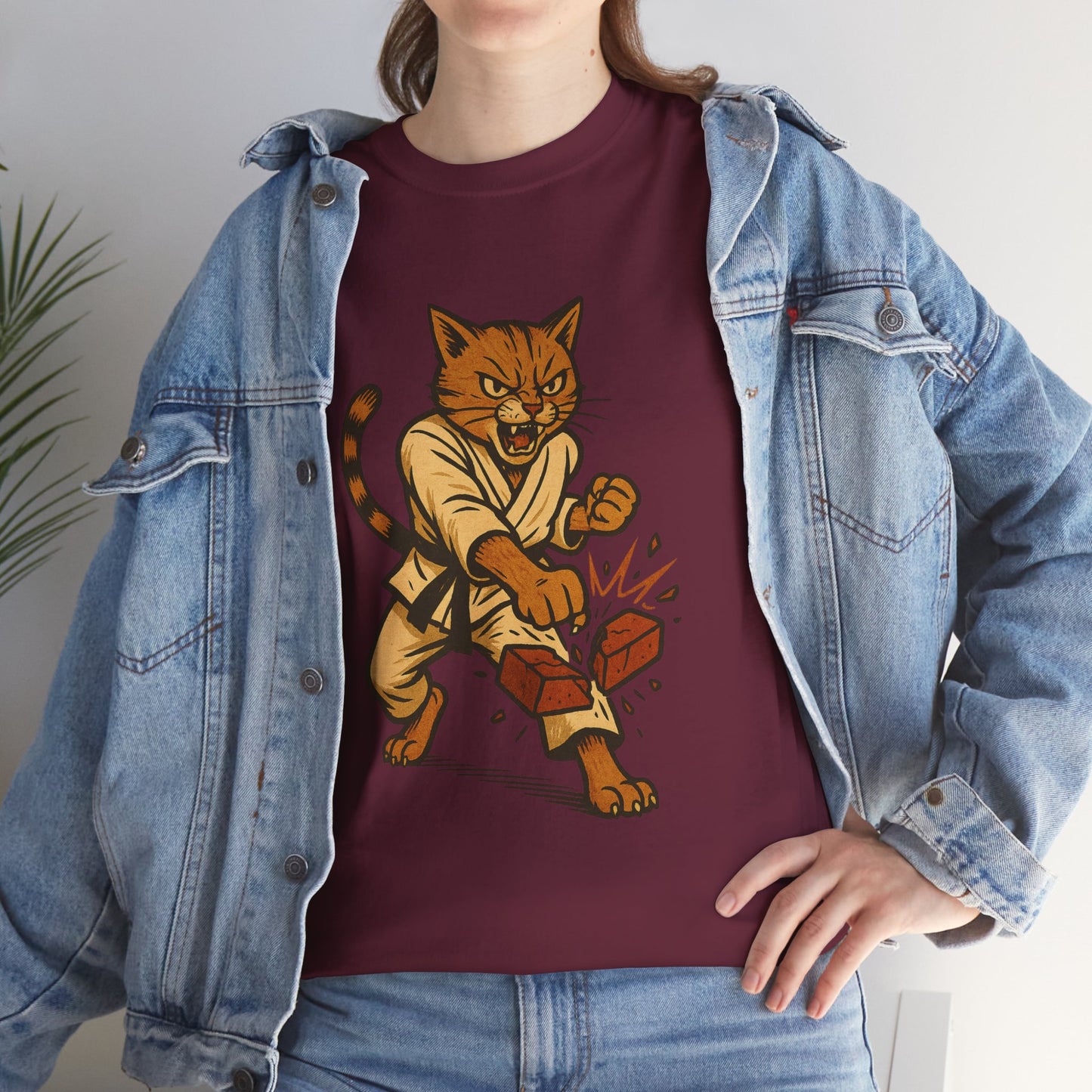Karate Cat T-Shirt - Funny Martial Arts Unisex Tee for Cat Lovers, Paws & Claws Collection