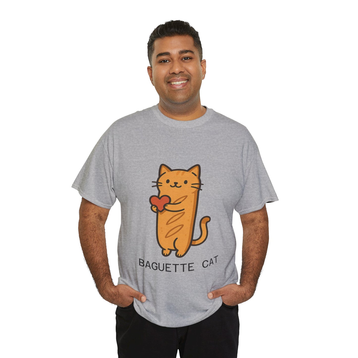 Baguette Cat T-Shirt Cute & Funny Cat Lover Tee
