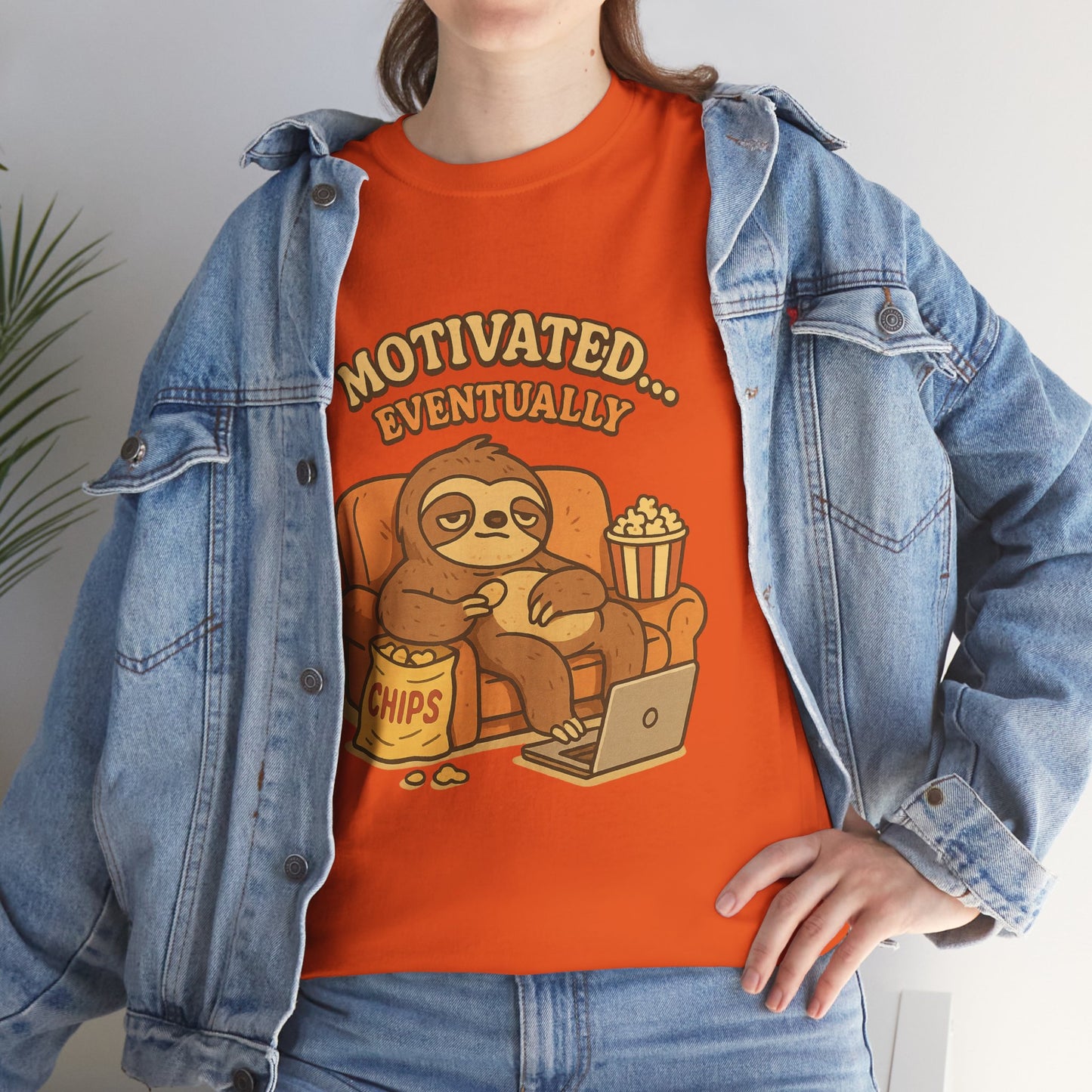 Sloth Running Team Shirt - Funny Lazy T-Shirt, Unisex Heavy Cotton Tee, Gift for Sloth Lovers, Chill Vibes Casual Graphic Tee