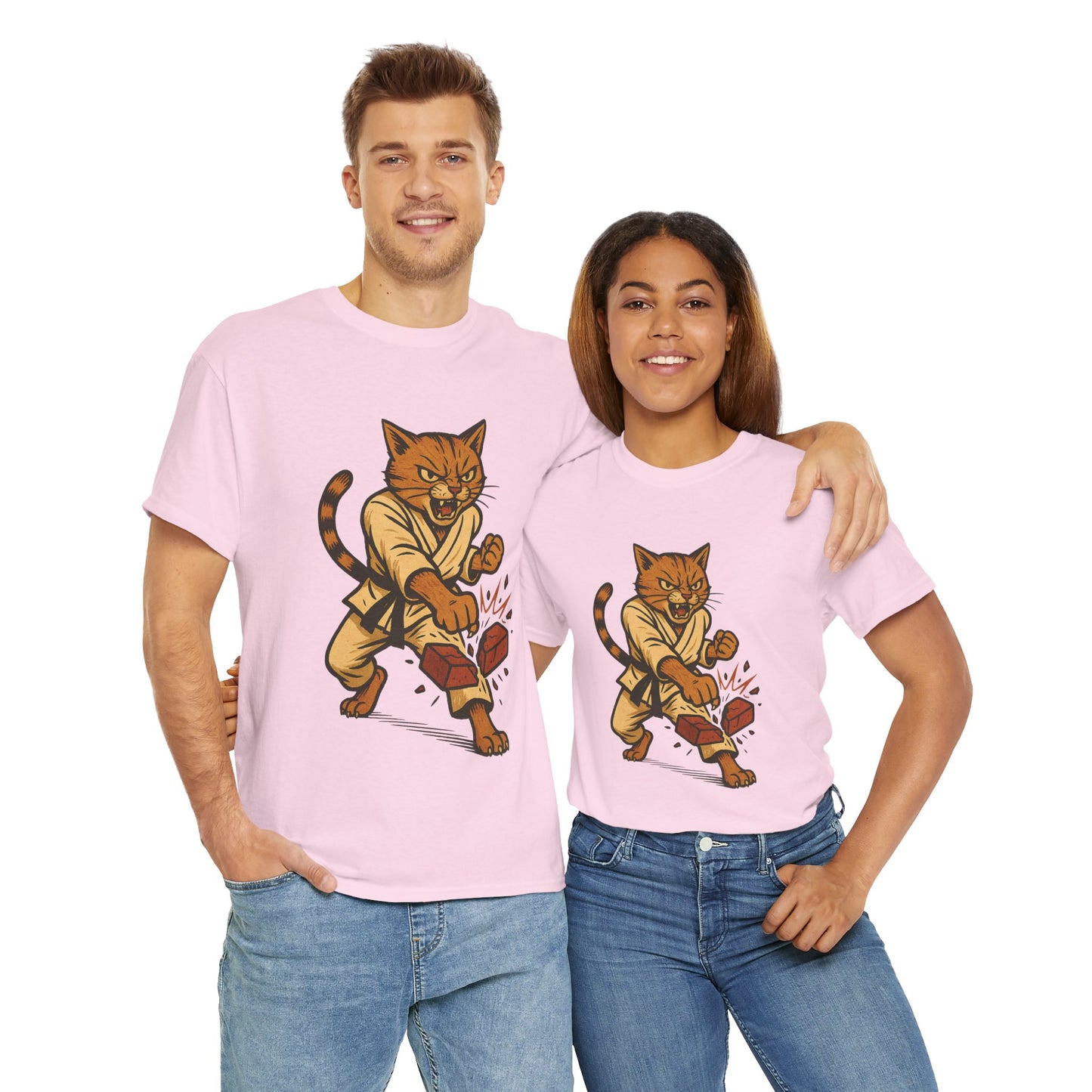 Karate Cat T-Shirt - Funny Martial Arts Unisex Tee for Cat Lovers, Paws & Claws Collection