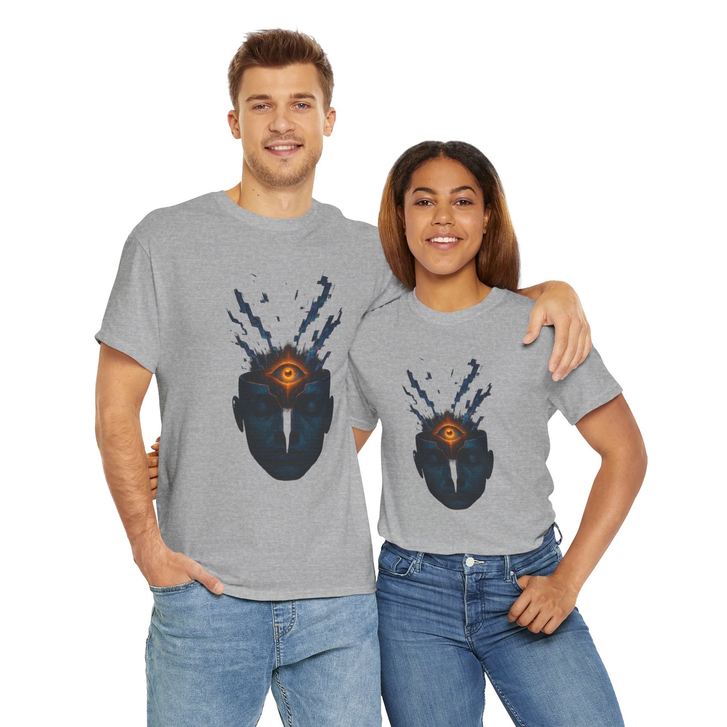 Mystical Third Eye Shirt, Trippy Unisex Tee, Spiritual Graphic Tee, Mind Bending Artwear