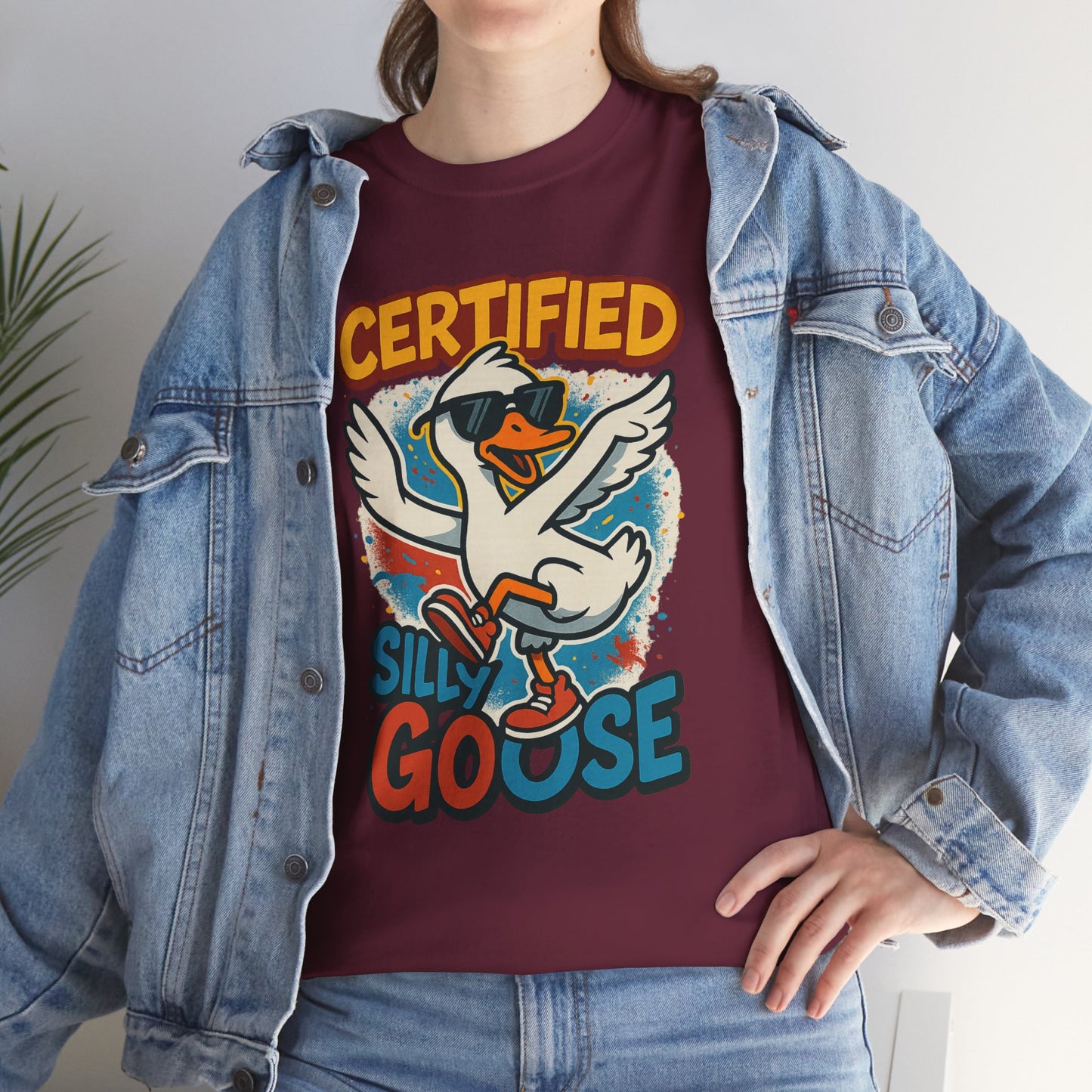 Silly Goose T-Shirt, Funny Cartoon Duck Tee, Quirky Meme Shirt, Retro Graphic, Cool Unisex Gift, Playful Goose Design