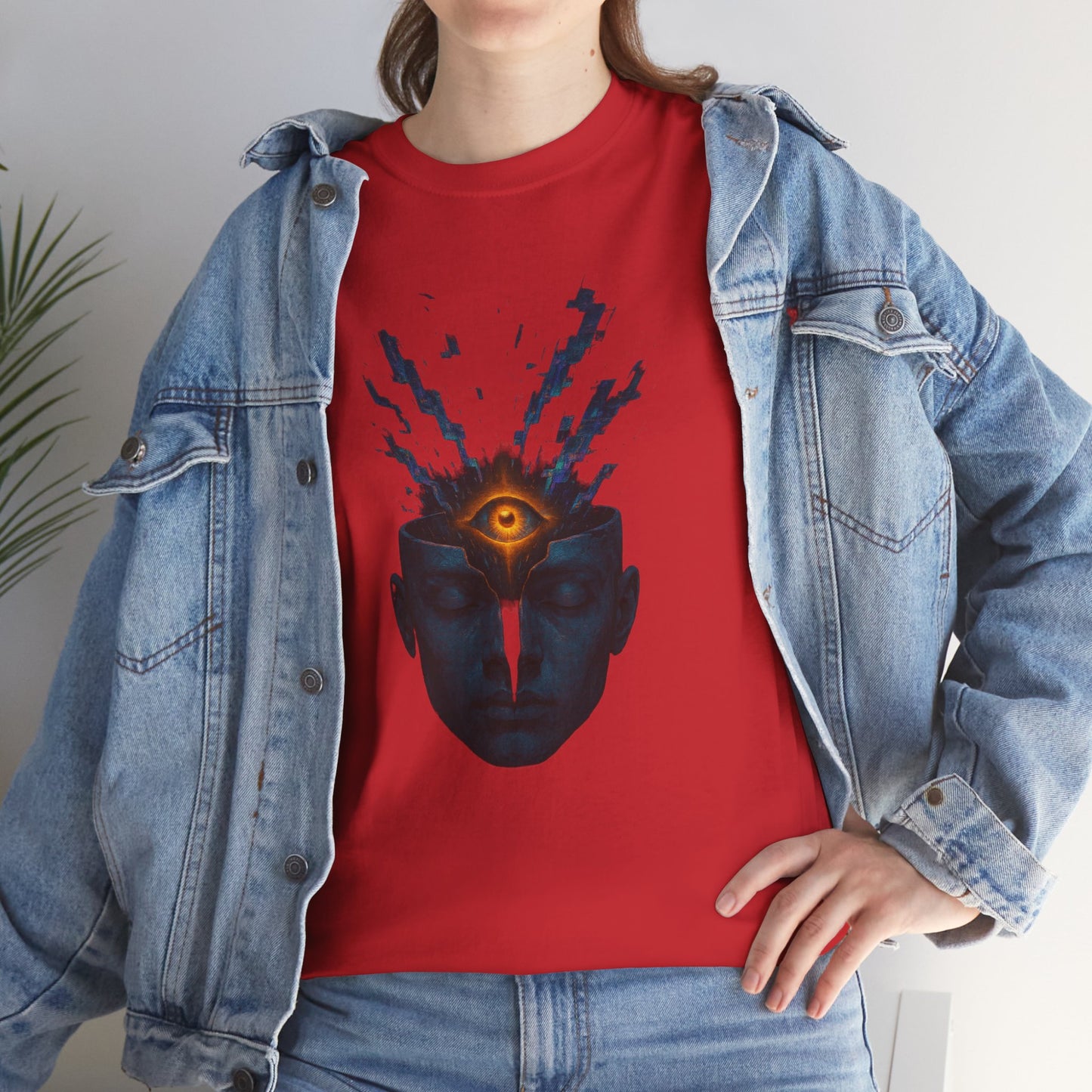 Mystical Third Eye Shirt, Trippy Unisex Tee, Spiritual Graphic Tee, Mind Bending Artwear