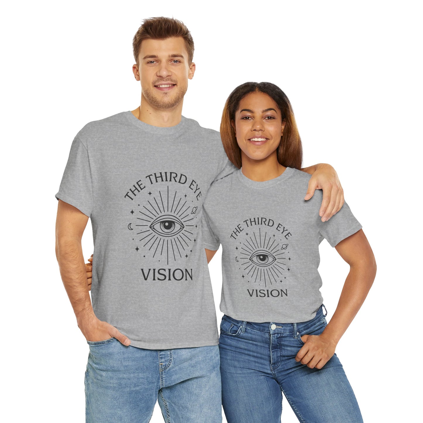 Third Eye Vision Unisex T-Shirt, Spiritual Eye Tee, Boho Festival Shirt, Mystical Graphic Tee, Gift for Seers & Intuitives