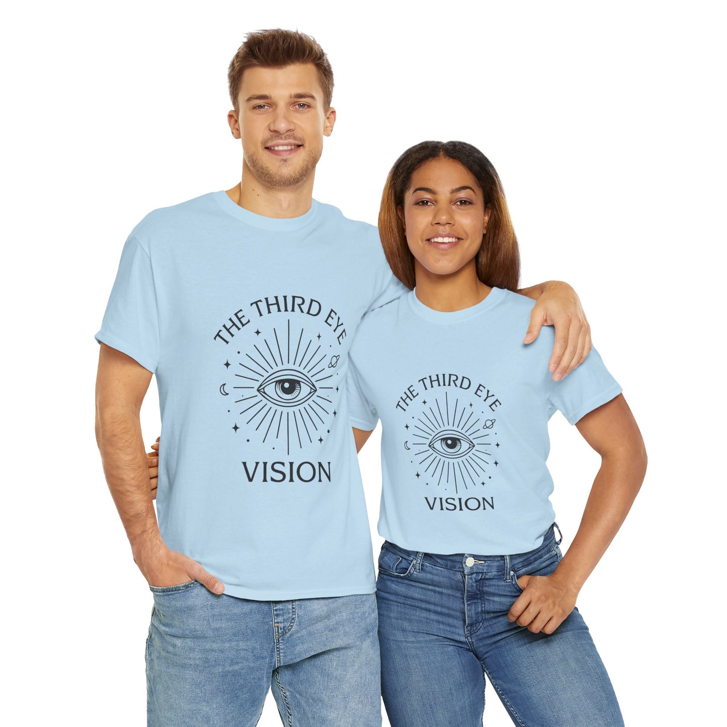 Third Eye Vision Unisex T-Shirt, Spiritual Eye Tee, Boho Festival Shirt, Mystical Graphic Tee, Gift for Seers & Intuitives