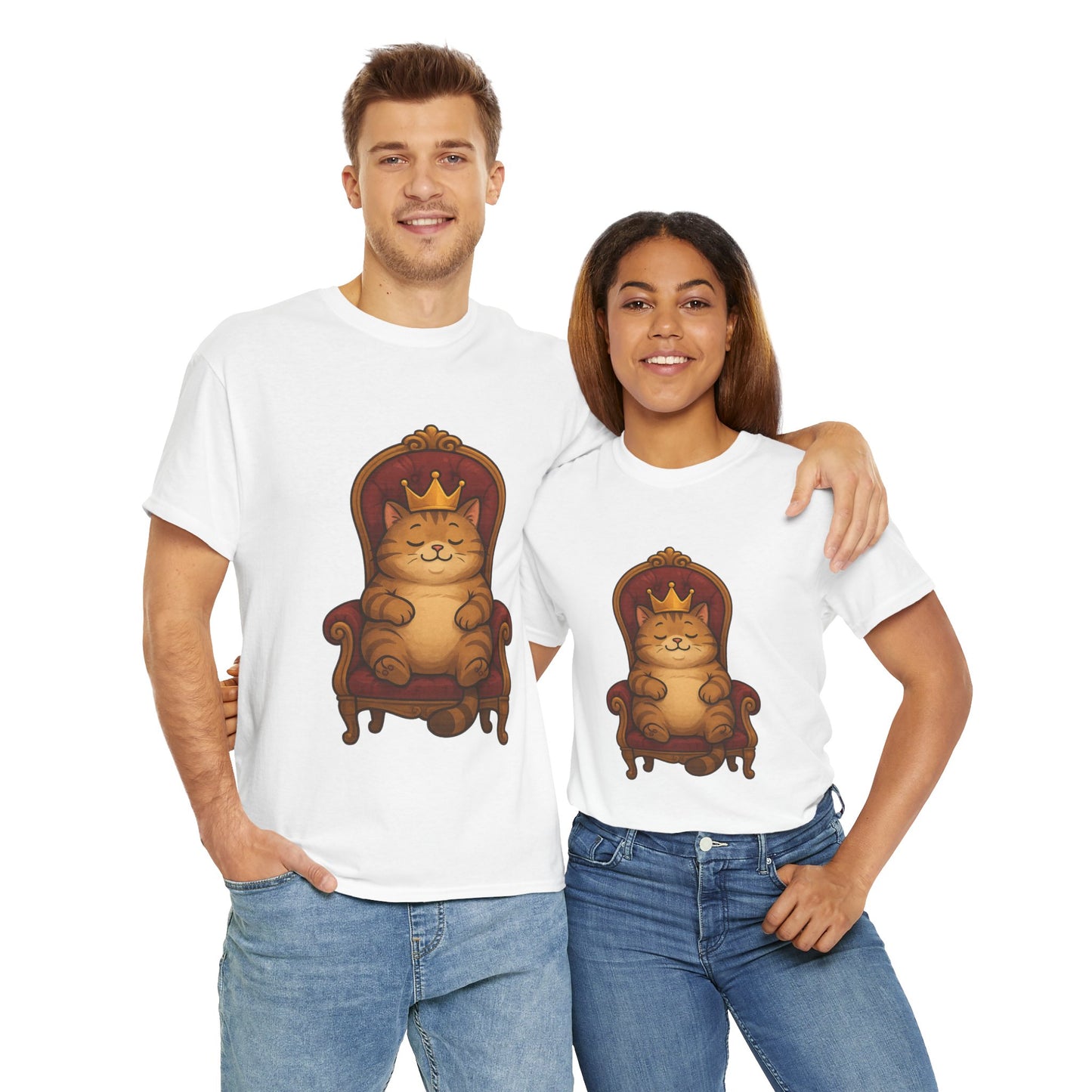 Royal Cat T-Shirt - Funny Unisex Cat Tee for Pet Lovers, Paws & Claws Collection