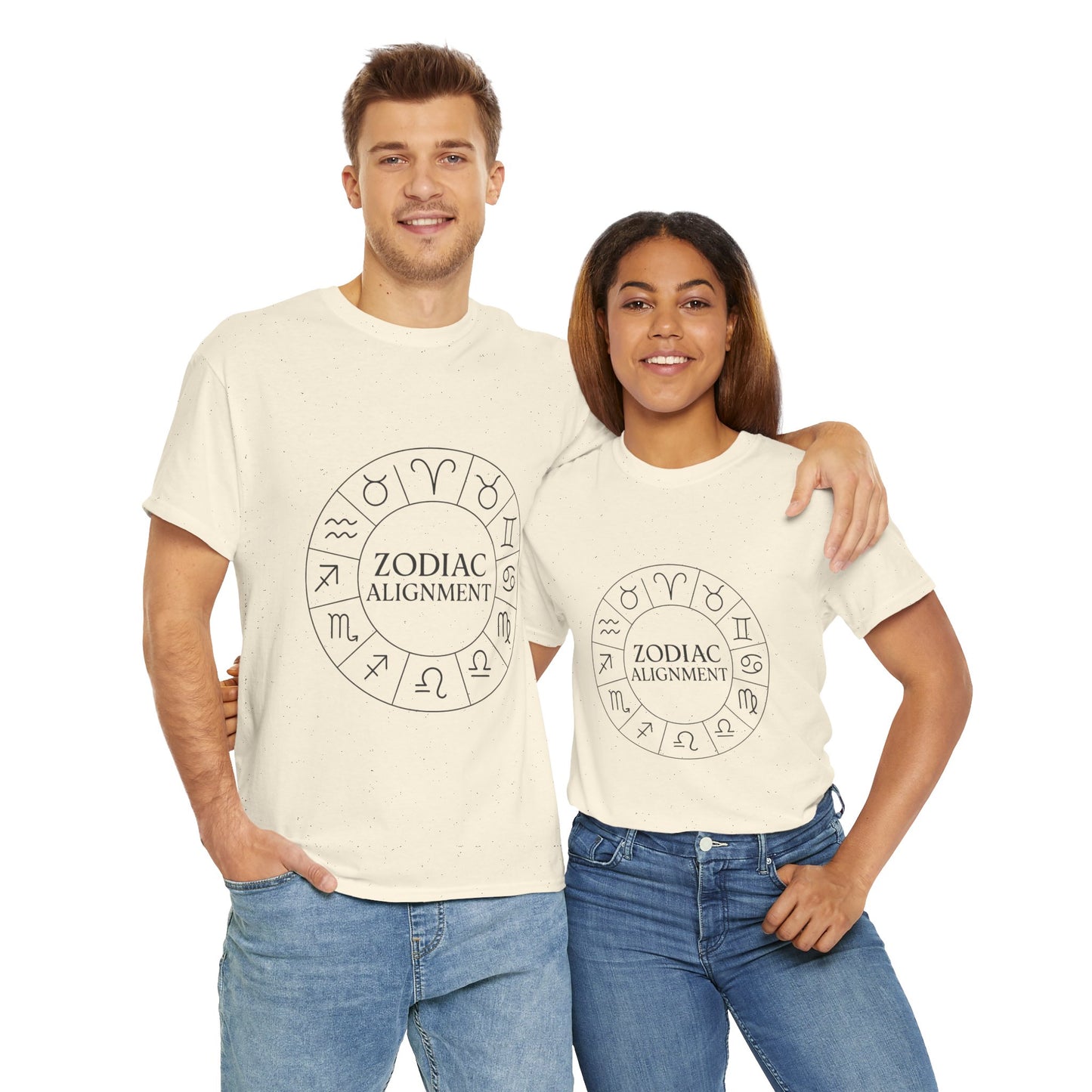 Zodiac Alignment Unisex T-Shirt, Astrology Signs Tee, Horoscope Graphic Shirt, Celestial Style Gift, Cosmic Star Sign Top