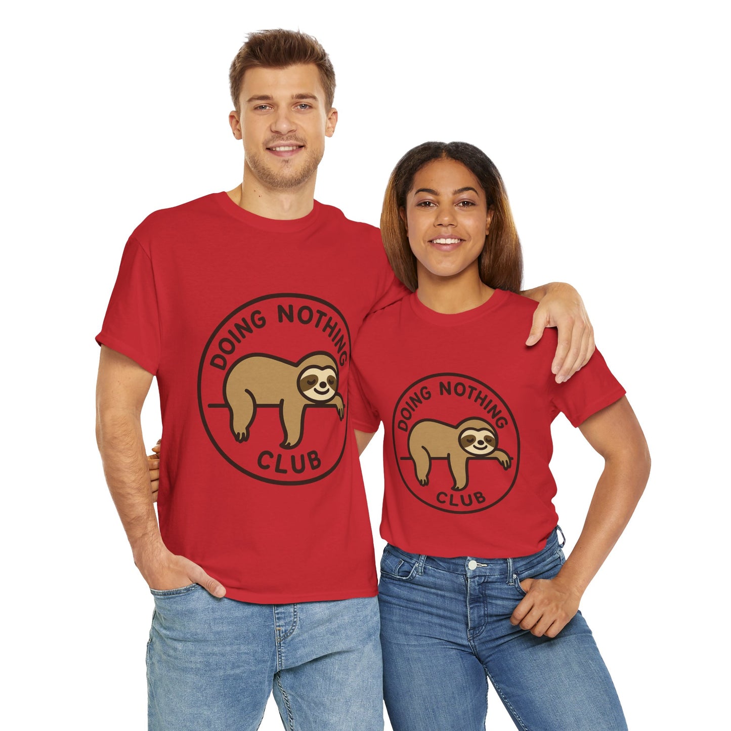 Lazy Cat Club Tee, Unisex Relaxed Fit T-Shirt, Funny Chill Shirt, Cute Cat Graphic Tee, Lounge Aesthetic Gift
