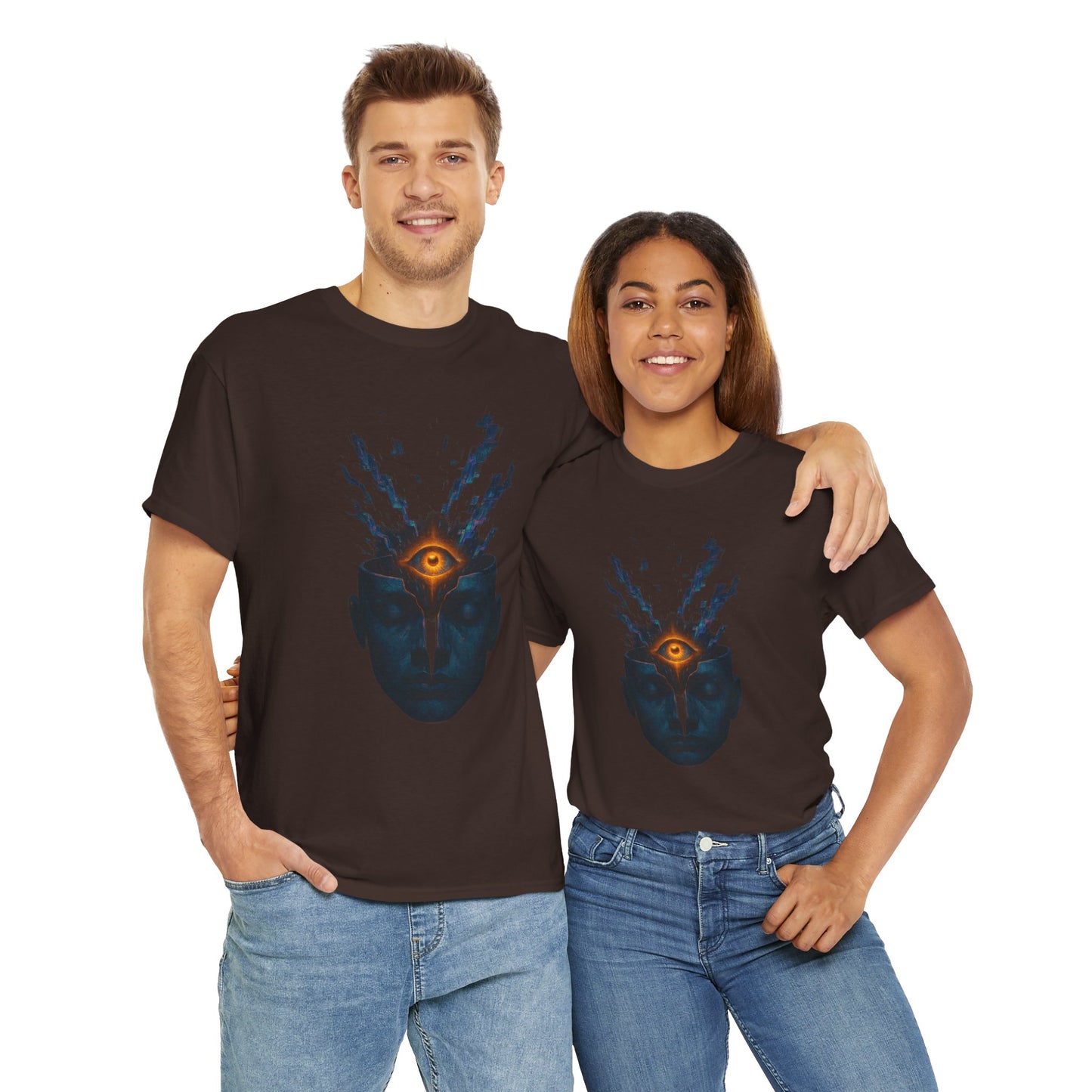 Mystical Third Eye Shirt, Trippy Unisex Tee, Spiritual Graphic Tee, Mind Bending Artwear