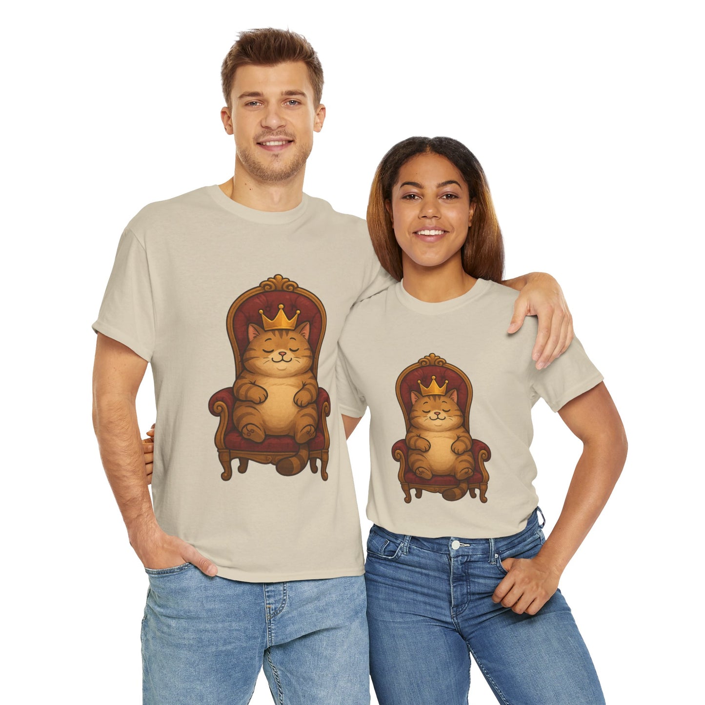Royal Cat T-Shirt - Funny Unisex Cat Tee for Pet Lovers, Paws & Claws Collection