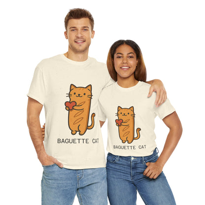 Baguette Cat T-Shirt Cute & Funny Cat Lover Tee