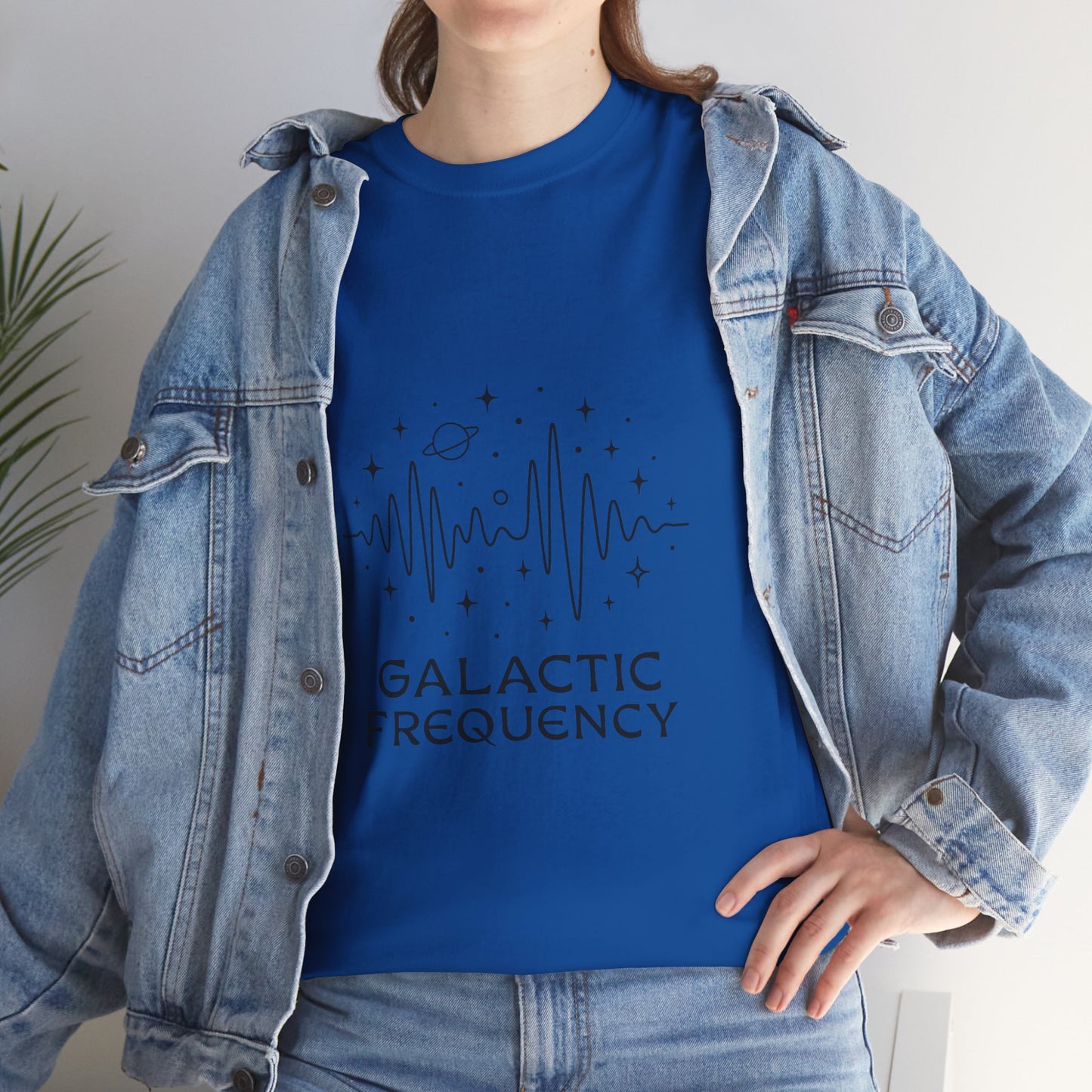 Galactic Frequency Unisex Tee, Cosmic Wave Shirt, Space Energy Graphic Tee, Astrology Gift, Stargazer Apparel, Spiritual Vibe