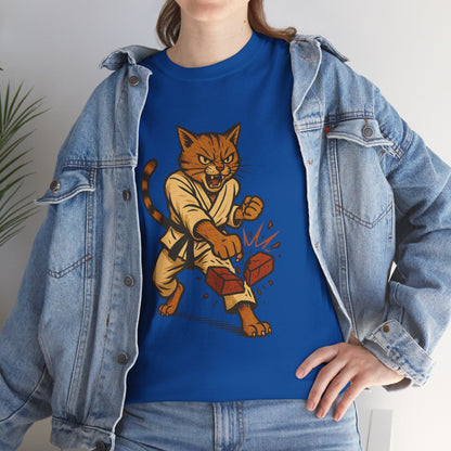 Karate Cat T-Shirt - Funny Martial Arts Unisex Tee for Cat Lovers, Paws & Claws Collection