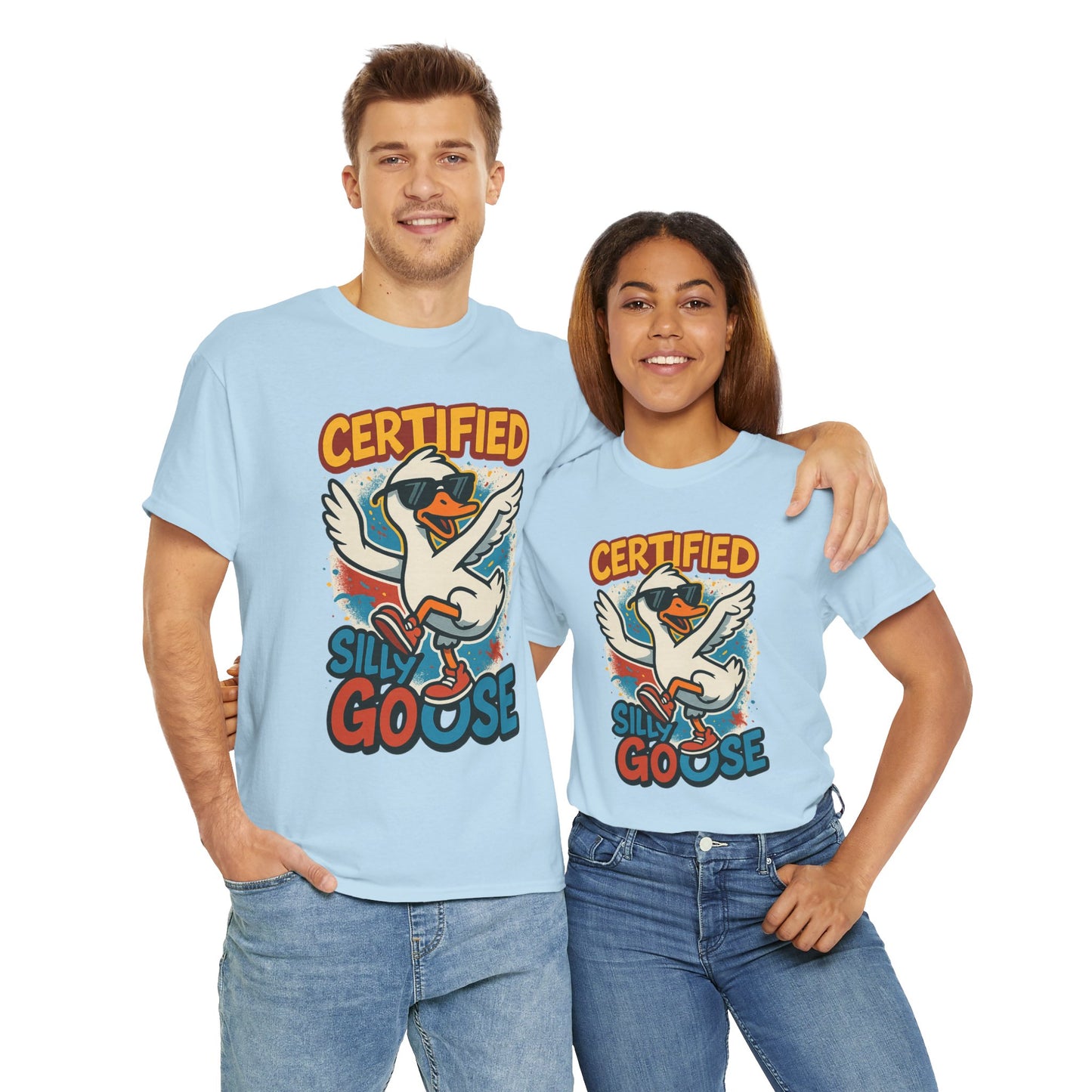 Silly Goose T-Shirt, Funny Cartoon Duck Tee, Quirky Meme Shirt, Retro Graphic, Cool Unisex Gift, Playful Goose Design