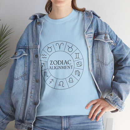 Zodiac Alignment Unisex T-Shirt, Astrology Signs Tee, Horoscope Graphic Shirt, Celestial Style Gift, Cosmic Star Sign Top