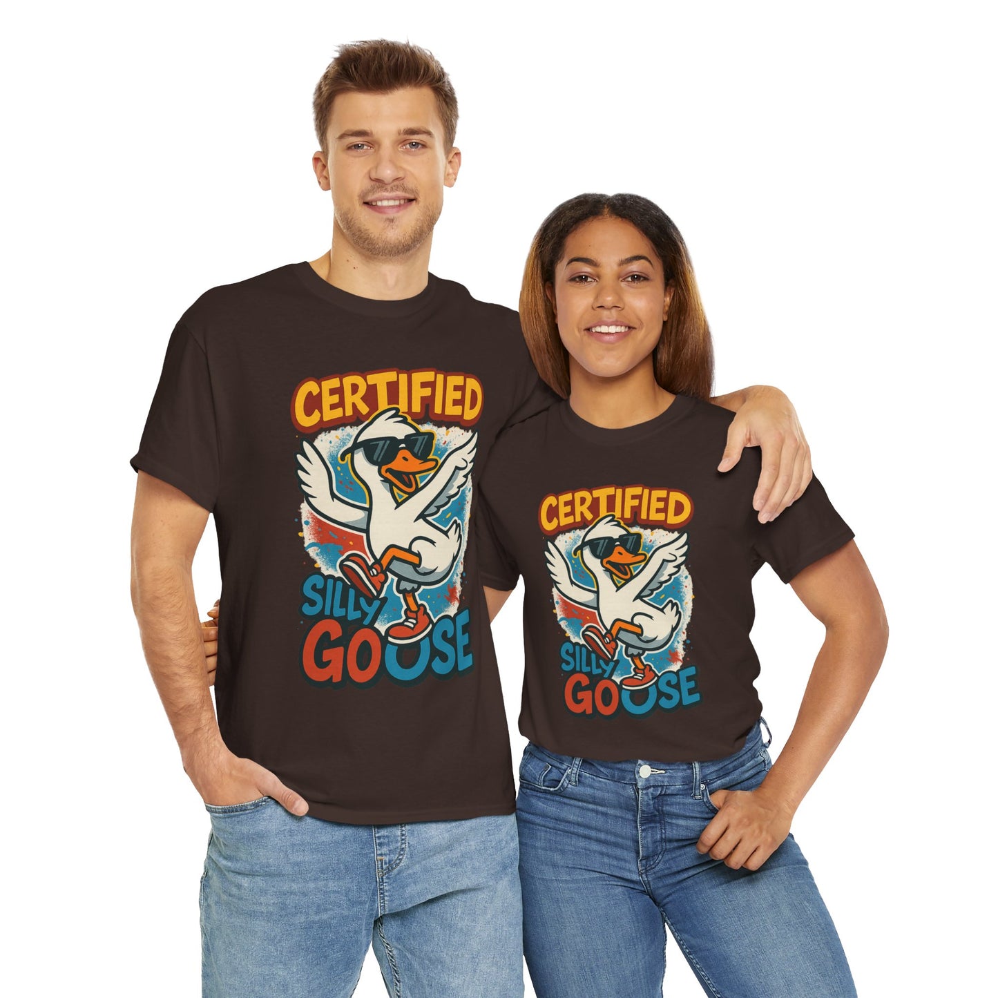 Silly Goose T-Shirt, Funny Cartoon Duck Tee, Quirky Meme Shirt, Retro Graphic, Cool Unisex Gift, Playful Goose Design