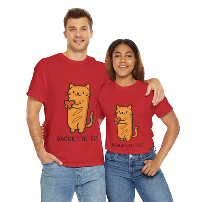 Baguette Cat T-Shirt Cute & Funny Cat Lover Tee