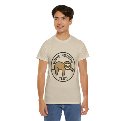 Lazy Cat Club Tee, Unisex Relaxed Fit T-Shirt, Funny Chill Shirt, Cute Cat Graphic Tee, Lounge Aesthetic Gift