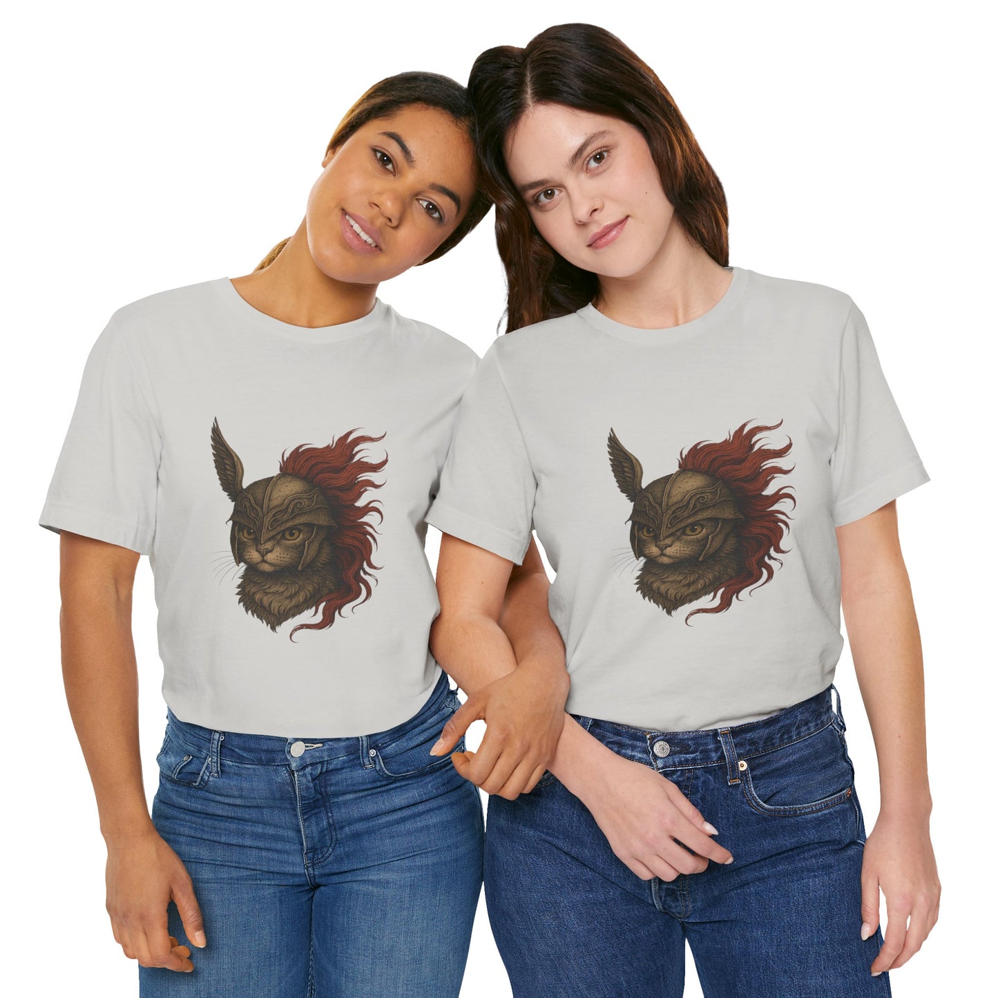 Malenia Cat Helmet Tee - Fantasy Cat T-Shirt, Elden Ring Inspired Shirt, Gamer Gift