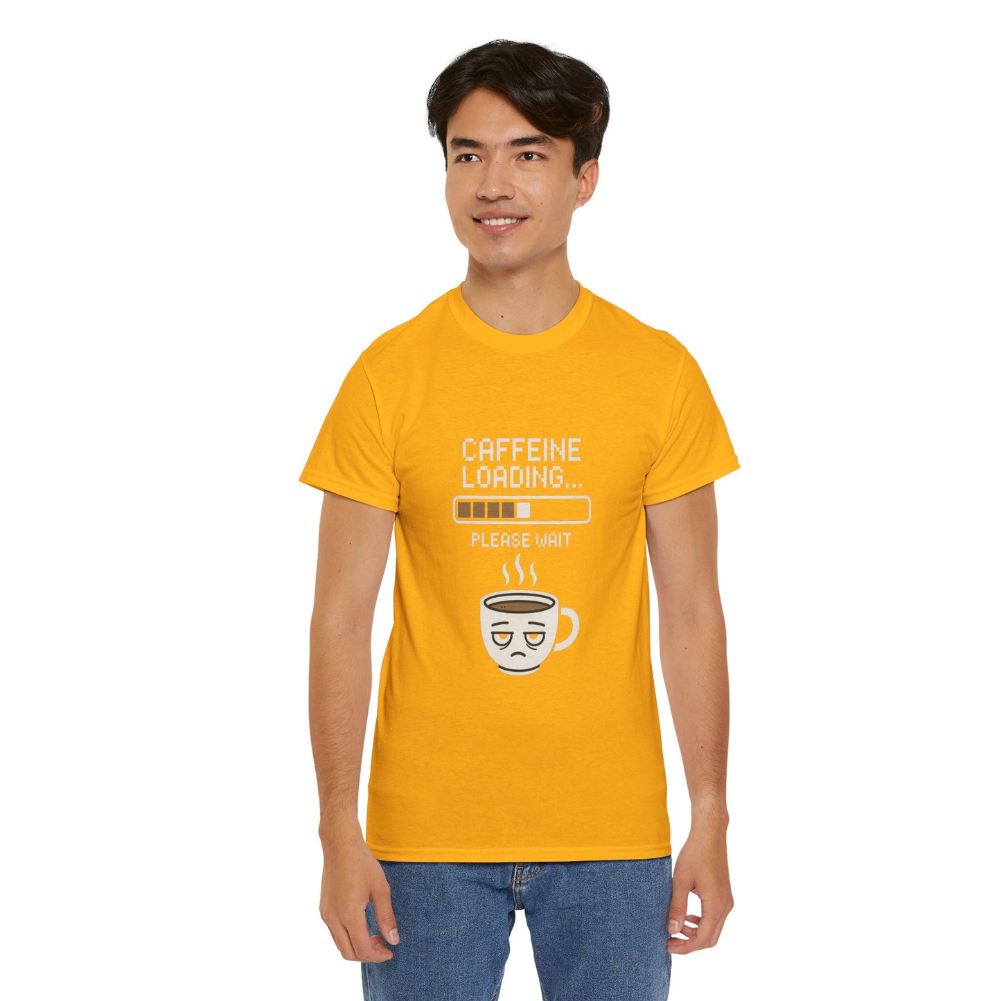Caffeine Loading Tee - Funny Coffee Shirt, Unisex T-Shirt, Barista Gift, Casual Wear, Lazy Morning Tee, Coffee Lover Humor