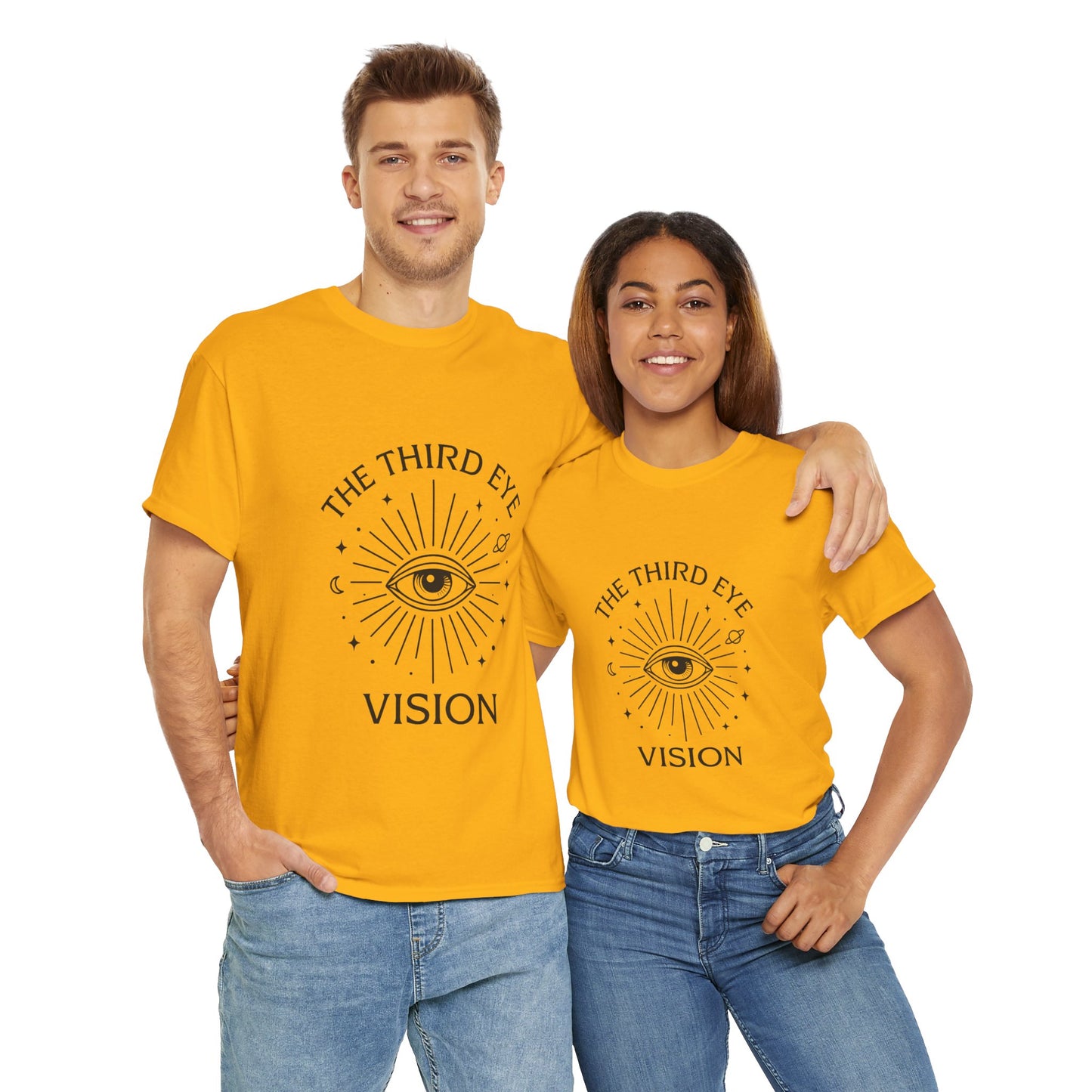 Third Eye Vision Unisex T-Shirt, Spiritual Eye Tee, Boho Festival Shirt, Mystical Graphic Tee, Gift for Seers & Intuitives