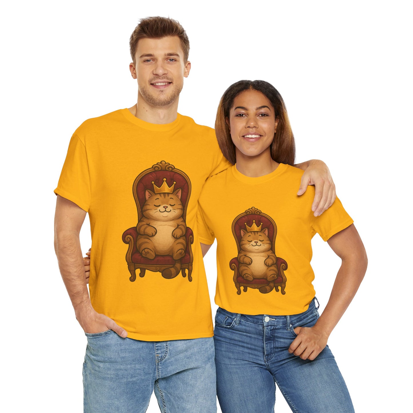 Royal Cat T-Shirt - Funny Unisex Cat Tee for Pet Lovers, Paws & Claws Collection
