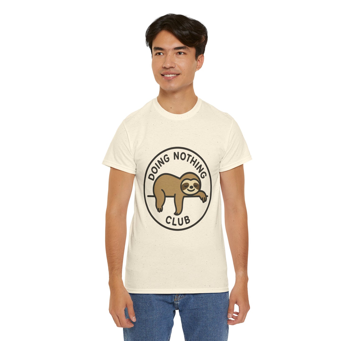 Lazy Cat Club Tee, Unisex Relaxed Fit T-Shirt, Funny Chill Shirt, Cute Cat Graphic Tee, Lounge Aesthetic Gift