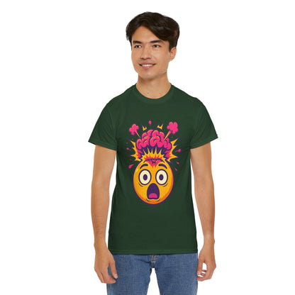 Exploding Emoji T-Shirt, Emotional Damage Meme Tee, Funny Cartoon Shirt, Colorful Unisex Gift, Shocked Face Graphic